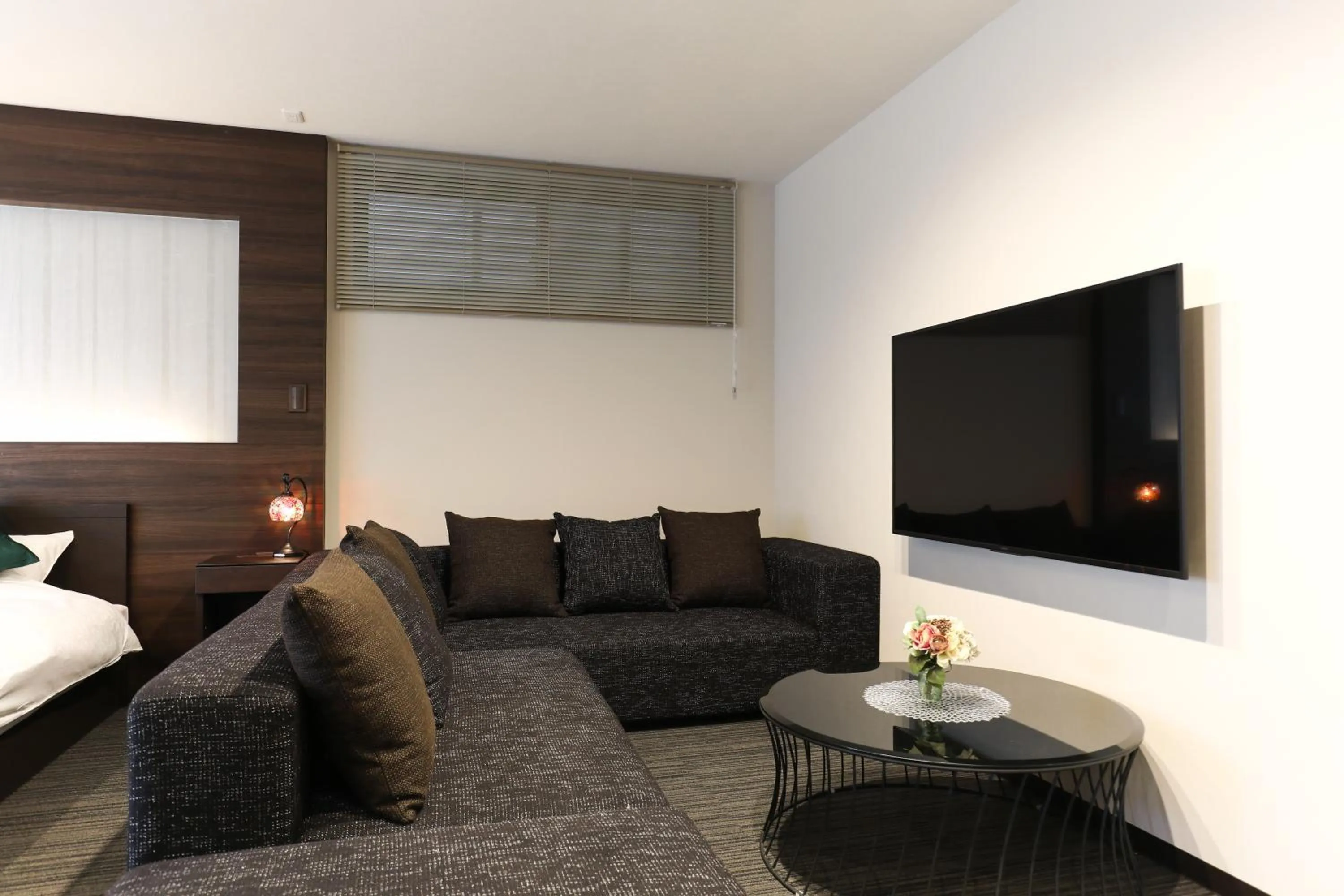 Photo of the whole room, Bed in GRAND BASE Hakata