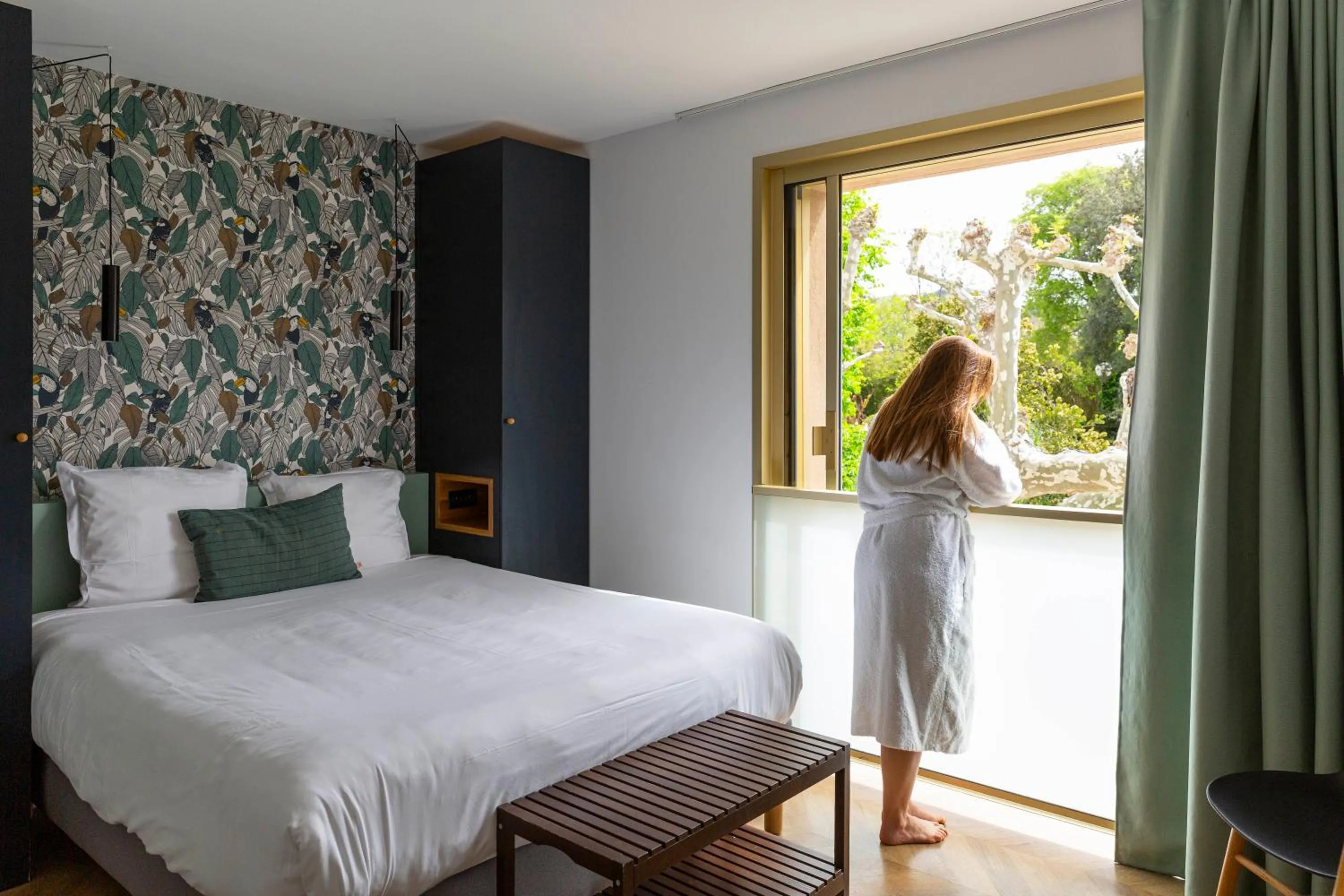 Bedroom, Bed in Hôtel 96