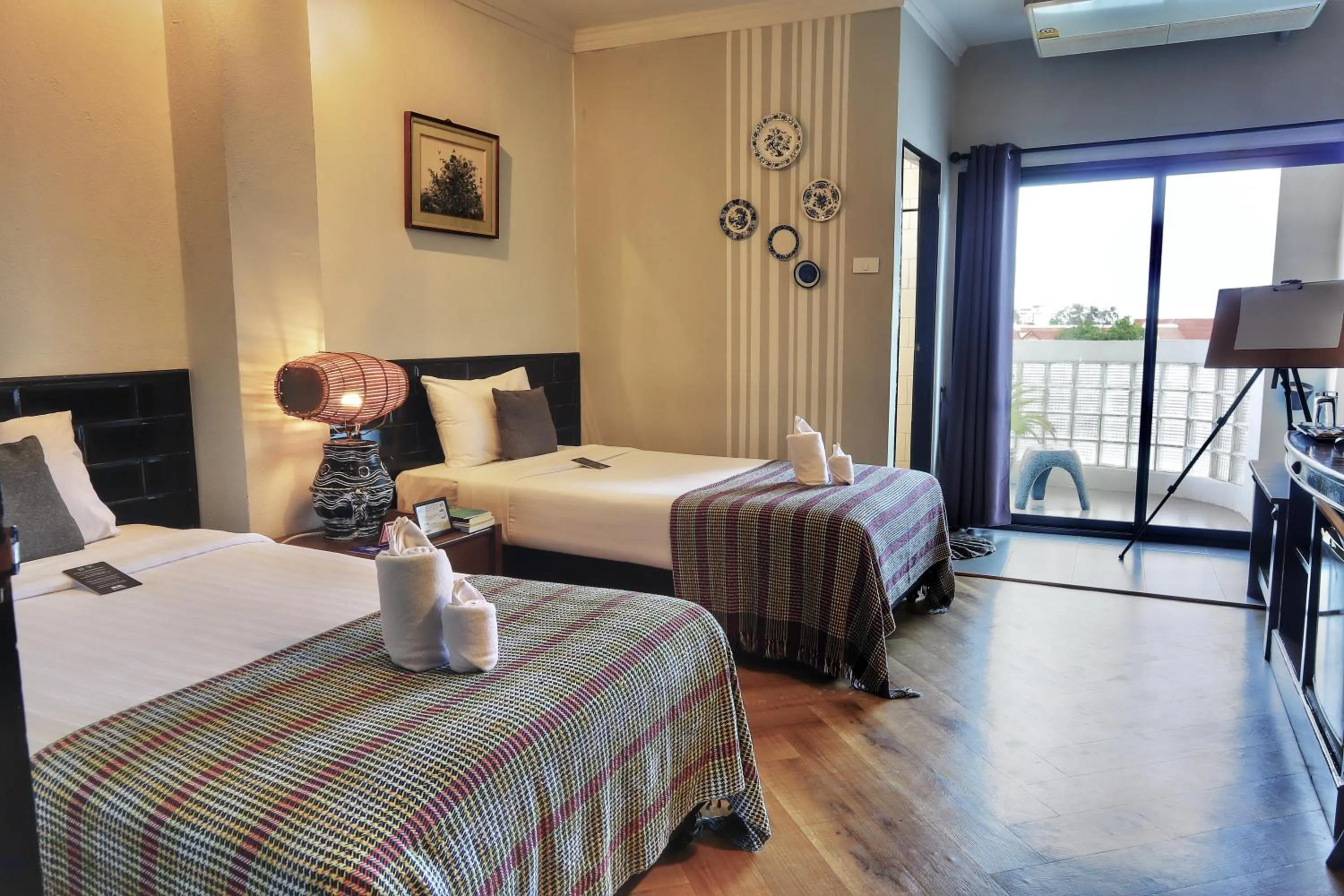 Bed in Yuu Hotel Ubon Ratchathani