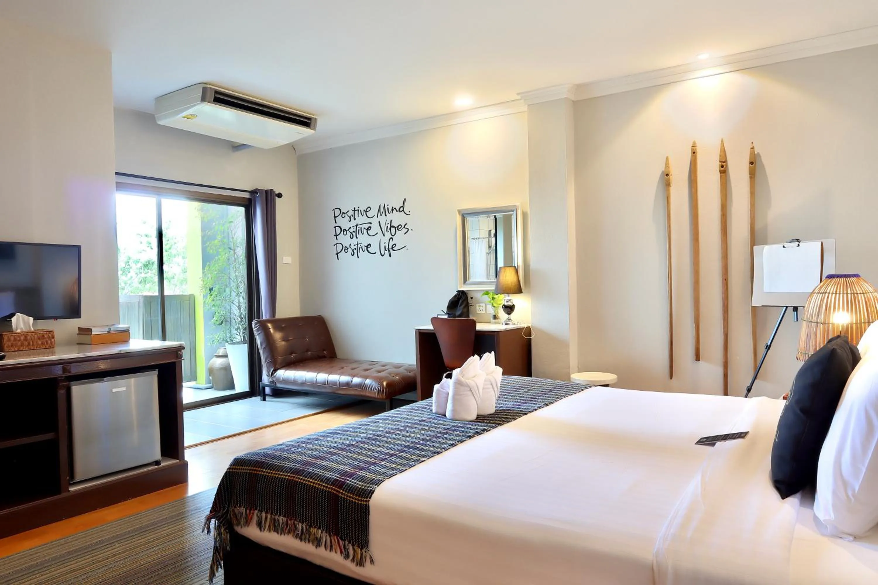 Bed in Yuu Hotel Ubon Ratchathani