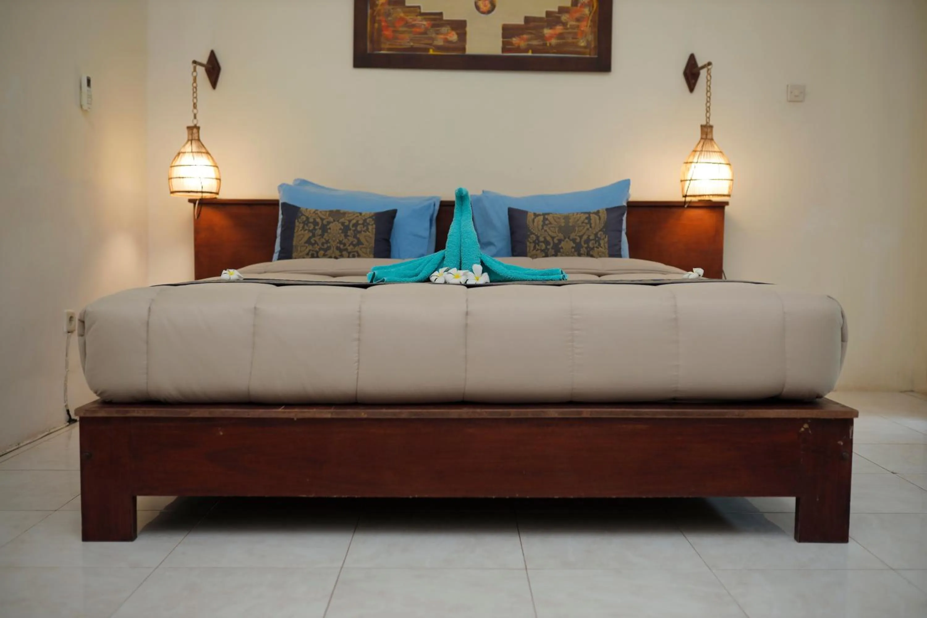 Bed in D'Gilian Bungalow
