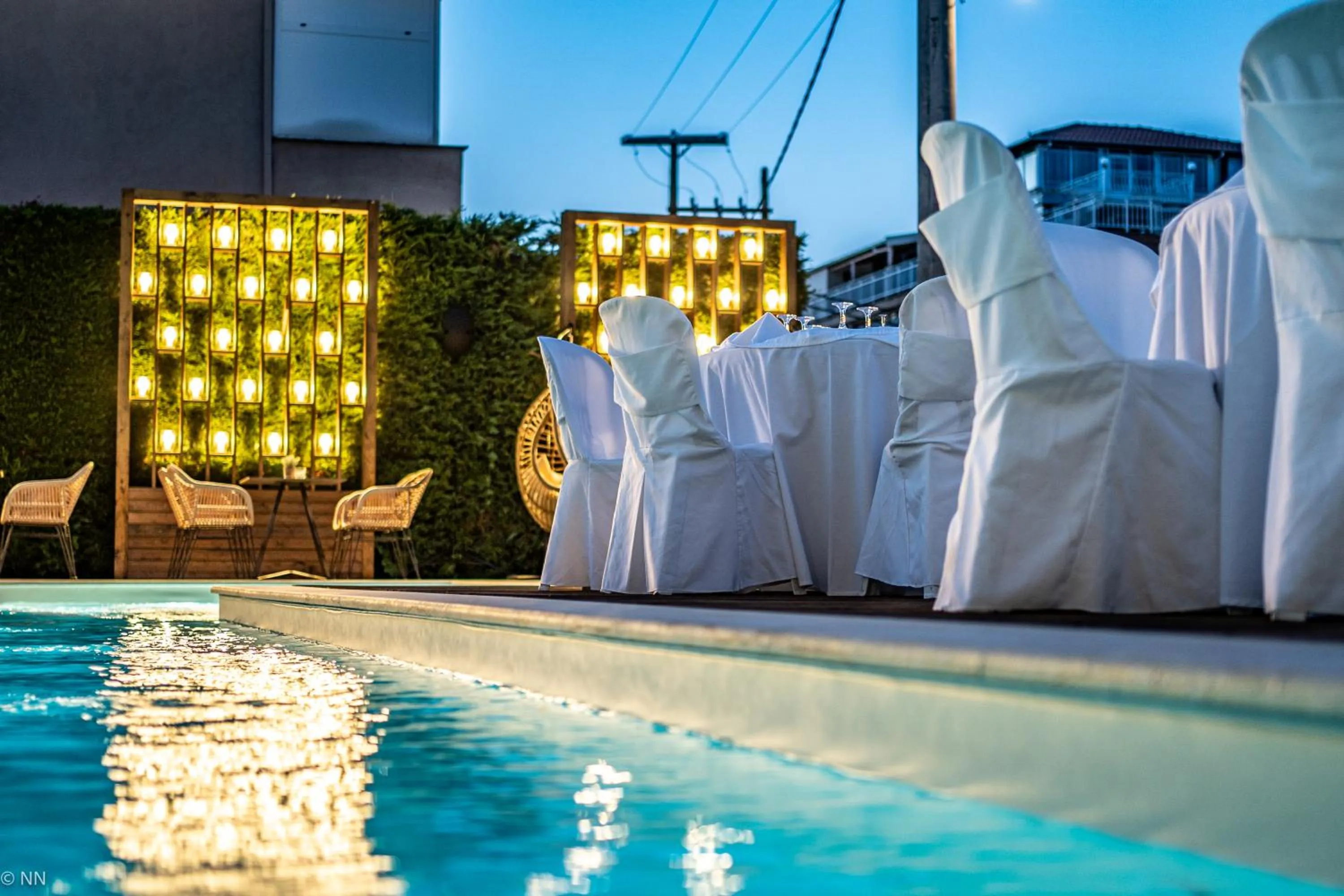 Swimming pool in Dafni Plus Hotel