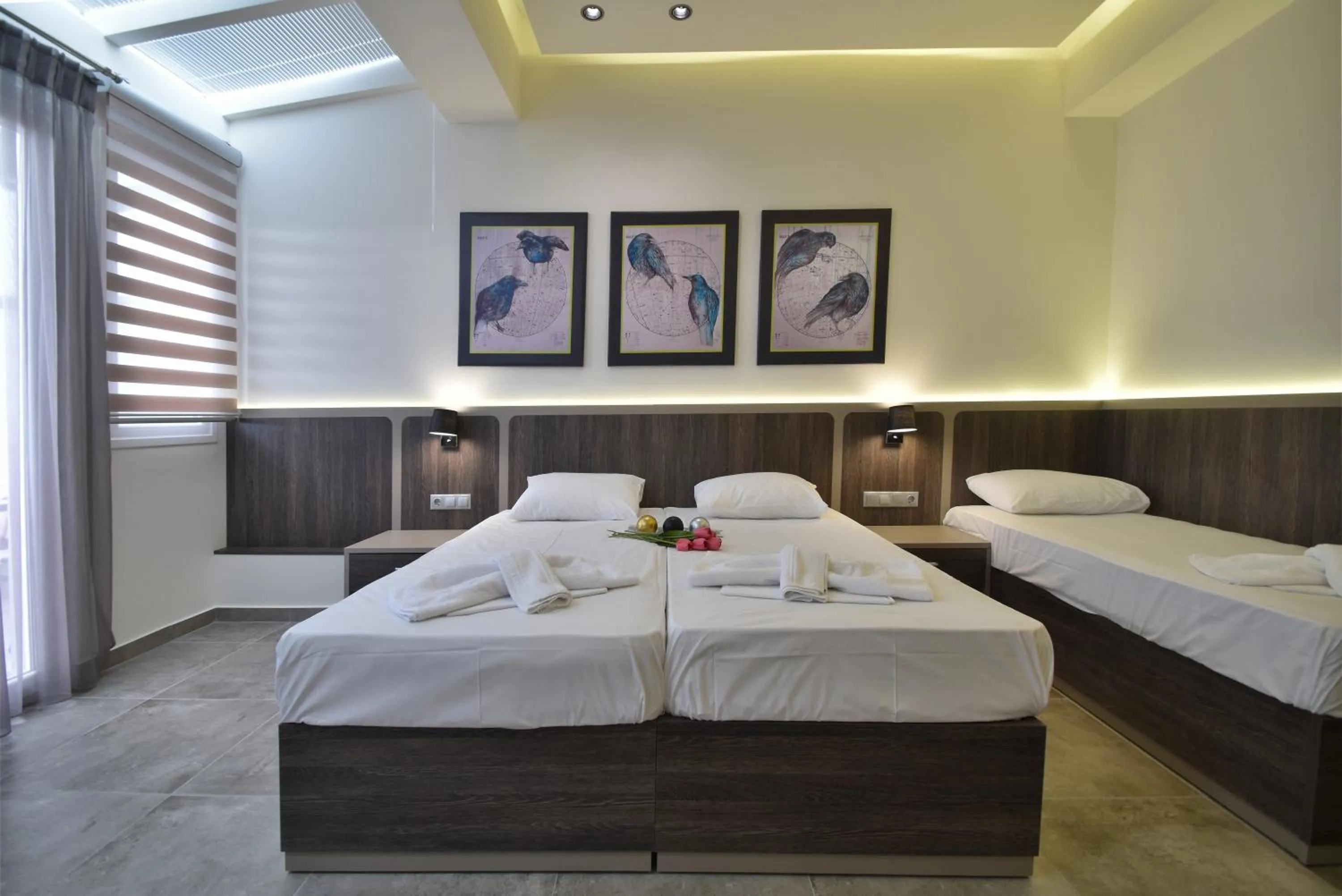 Bedroom, Bed in Dafni Plus Hotel