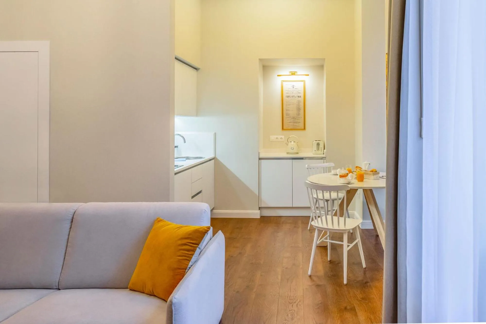 Kitchen or kitchenette in TIFLIS OPERA Aparthotel