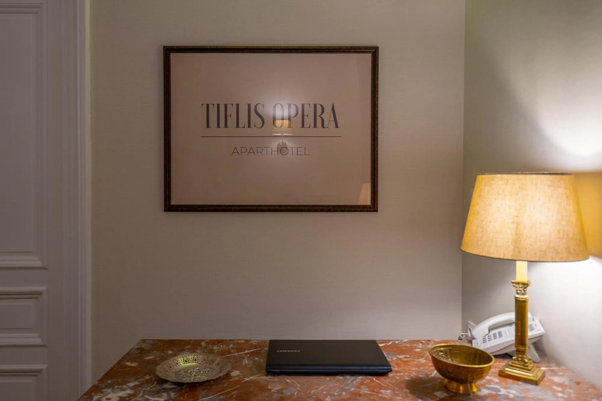 Lobby or reception in TIFLIS OPERA Aparthotel