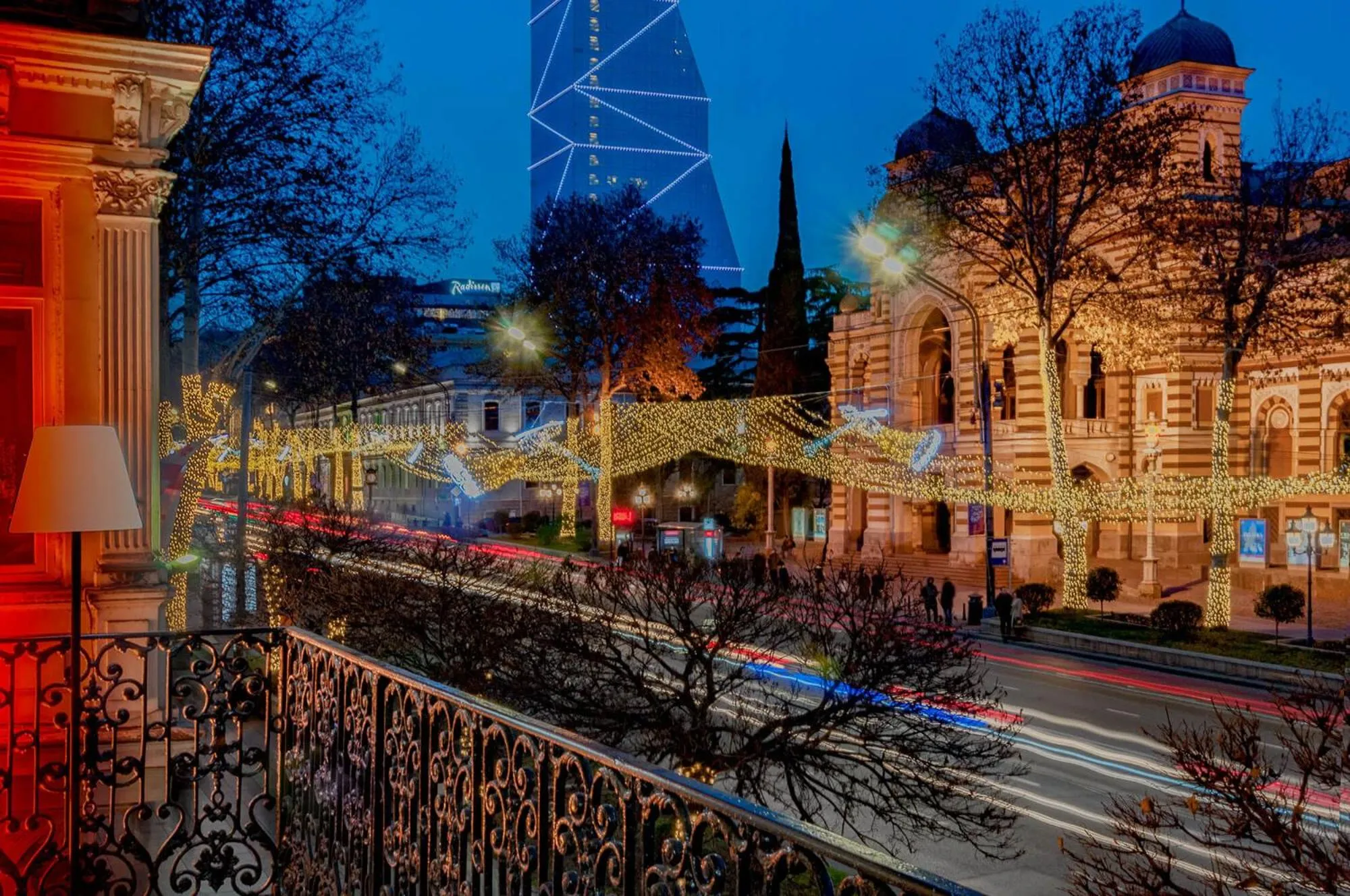 Balcony/Terrace in TIFLIS OPERA Aparthotel
