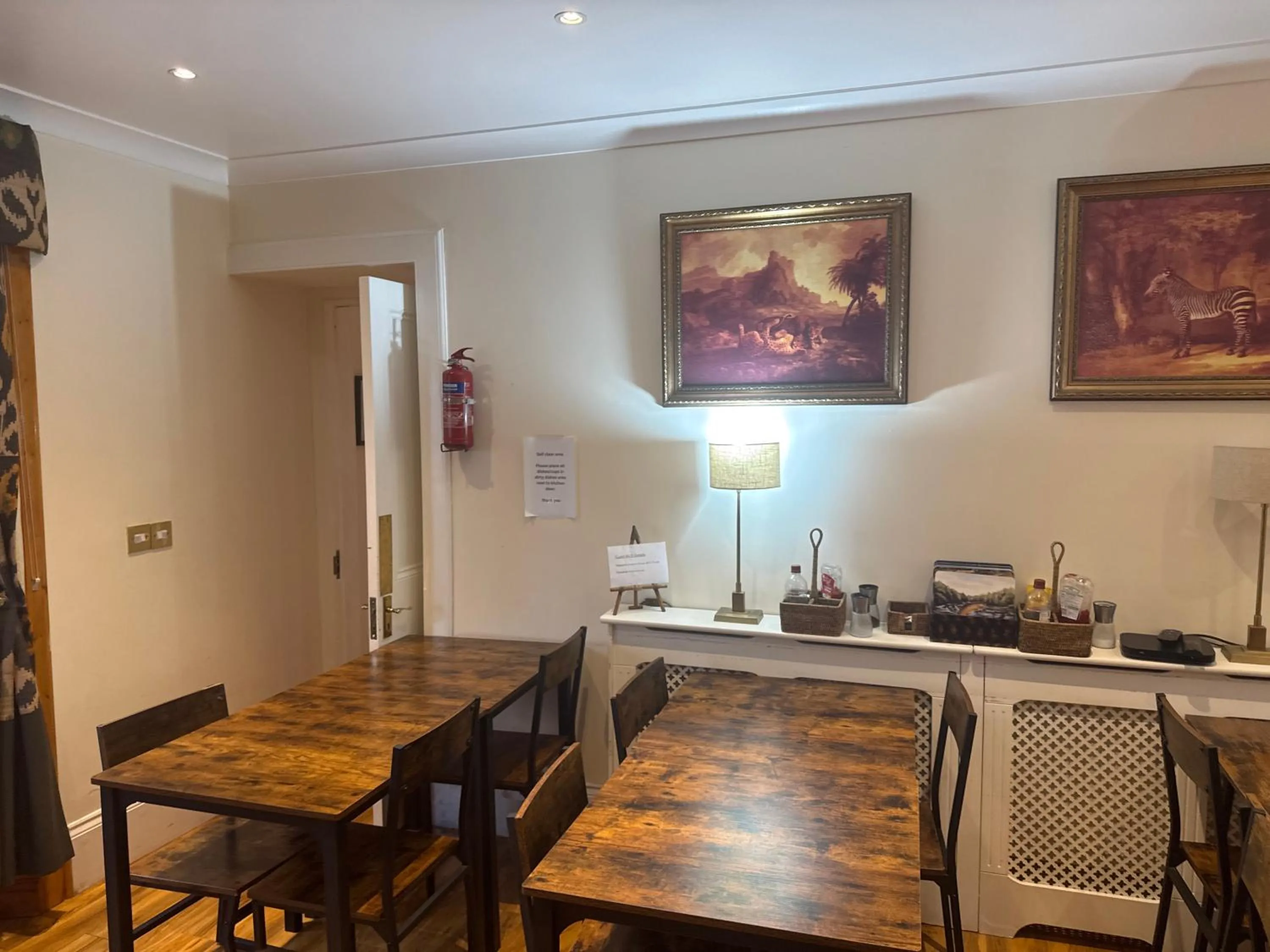 Seating area in The West Highland Way Pitches