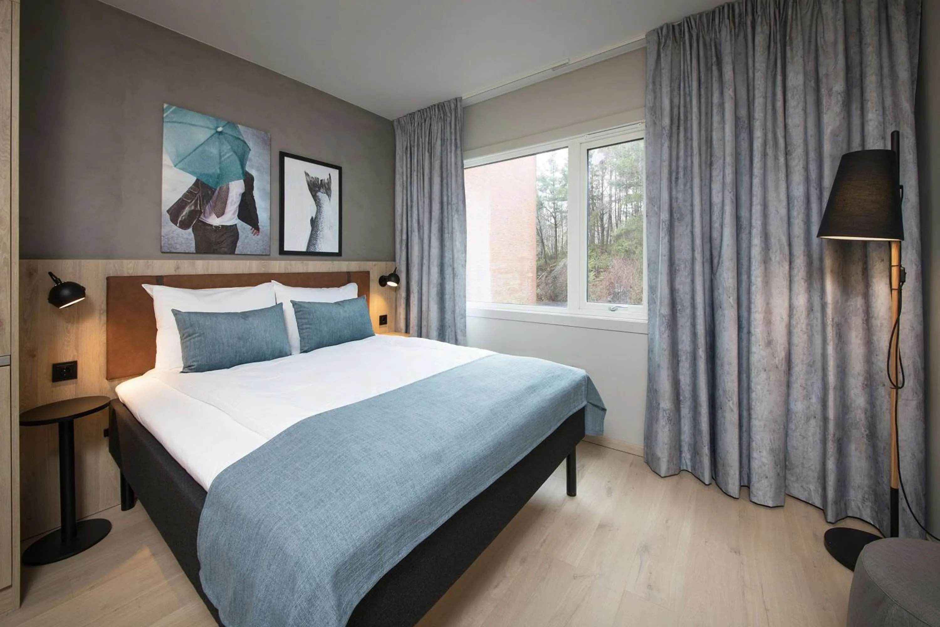 Bedroom, Bed in Scandic Kokstad