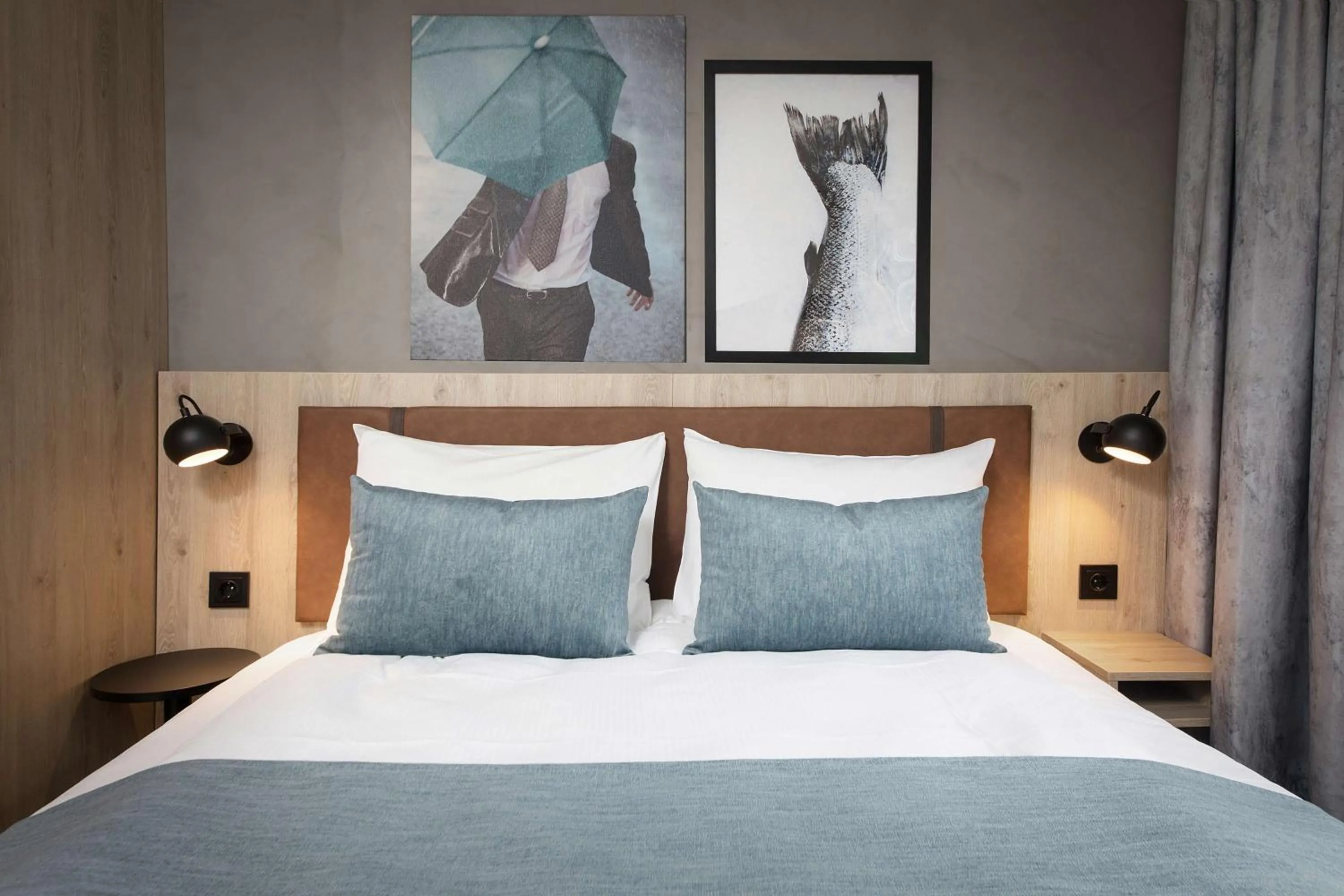 Bedroom, Bed in Scandic Kokstad