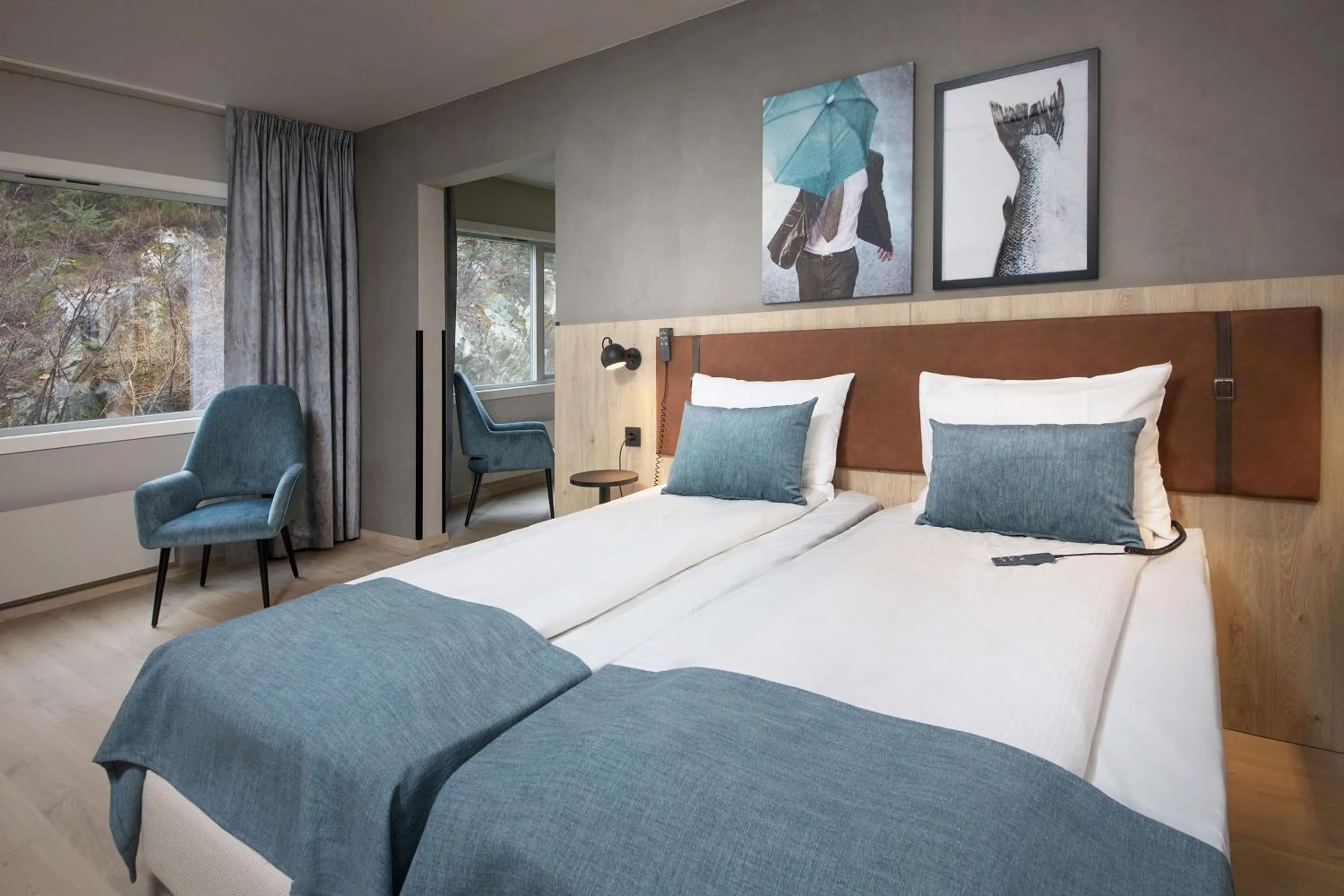 Photo of the whole room, Bed in Scandic Kokstad