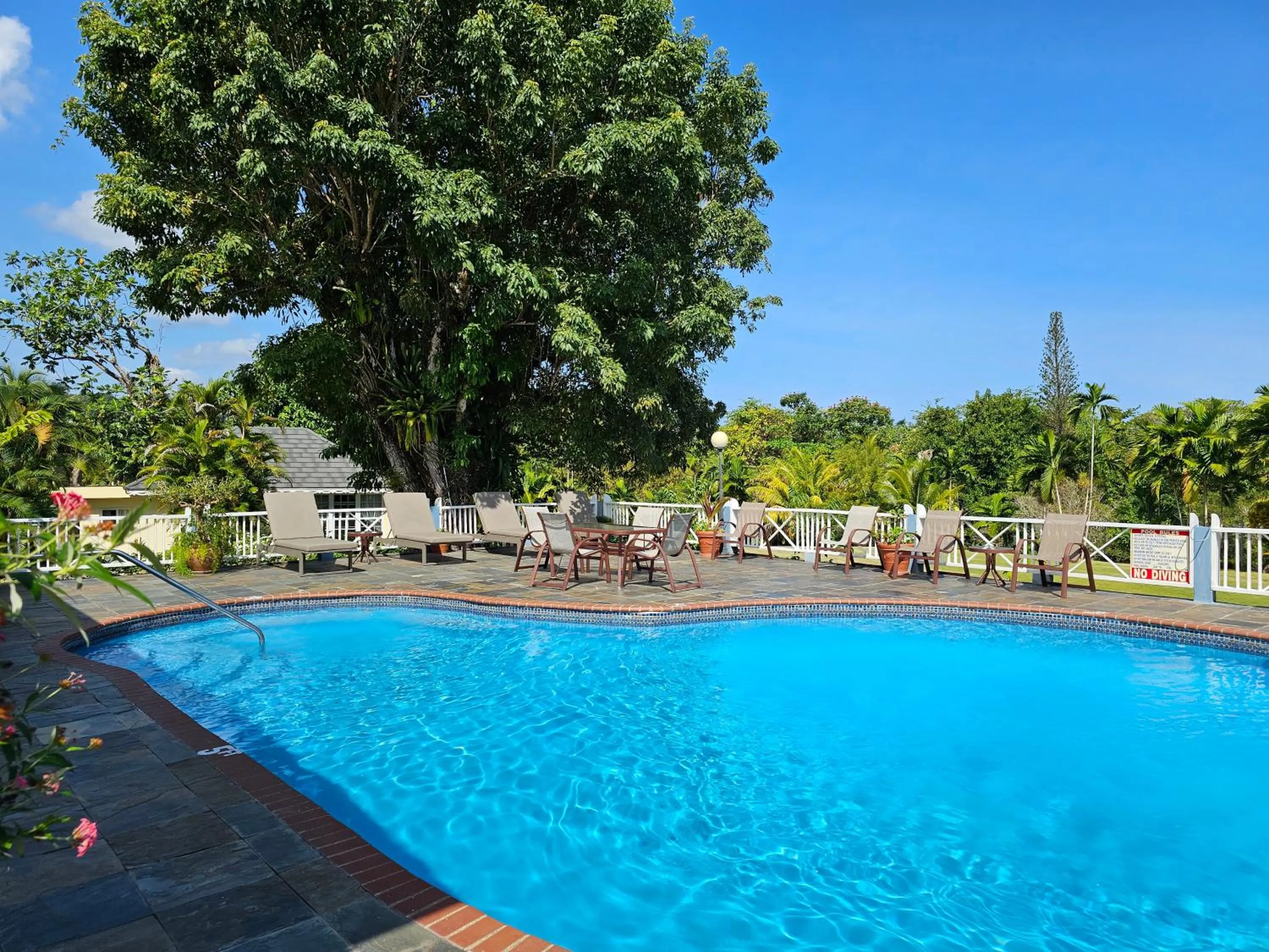 Pool view in Spicy Hill Villa