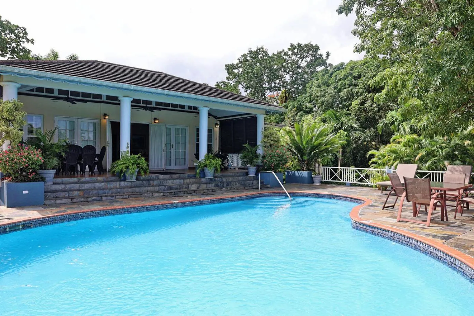 Pool view in Spicy Hill Villa