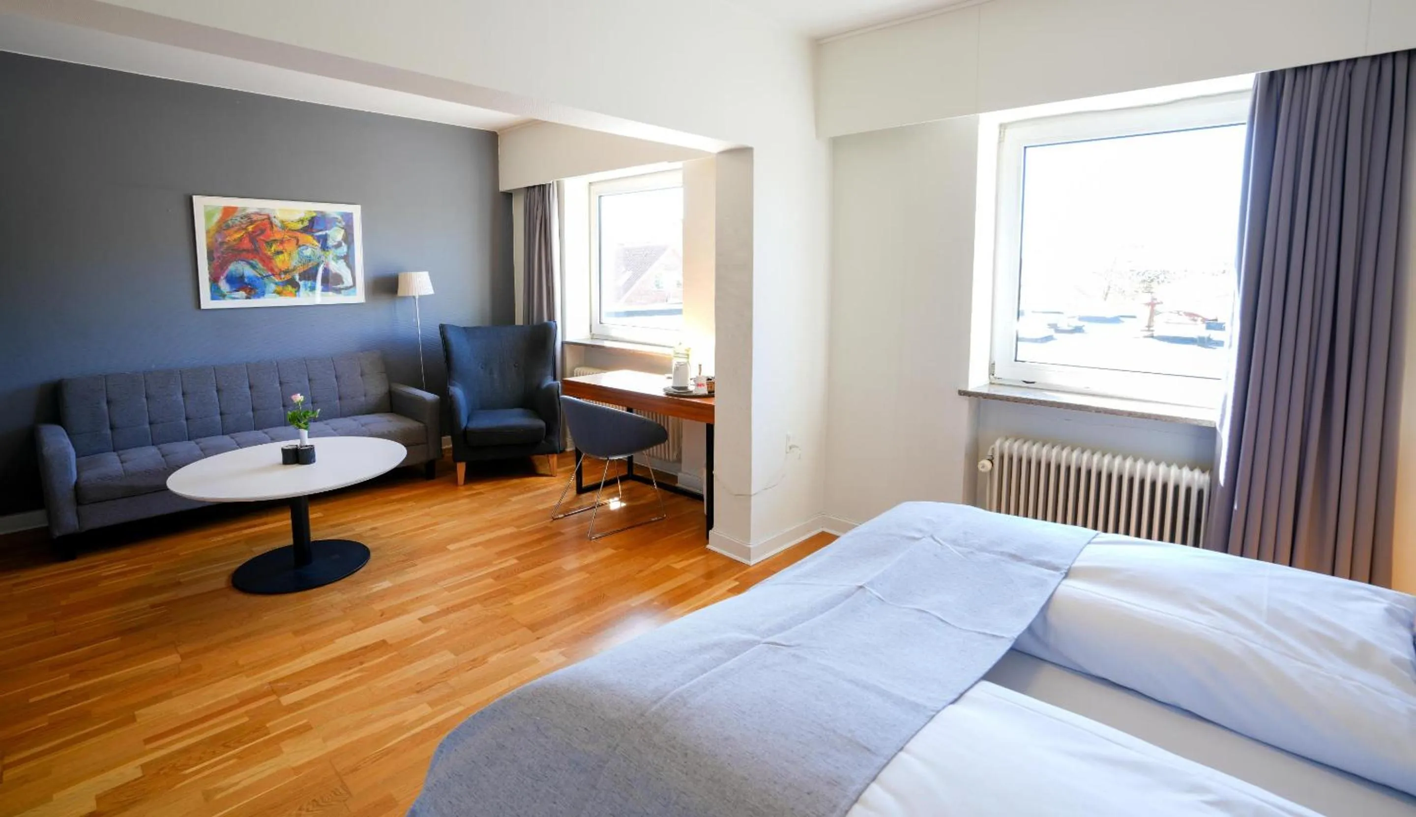 Bedroom, Bed in Østergaards Hotel