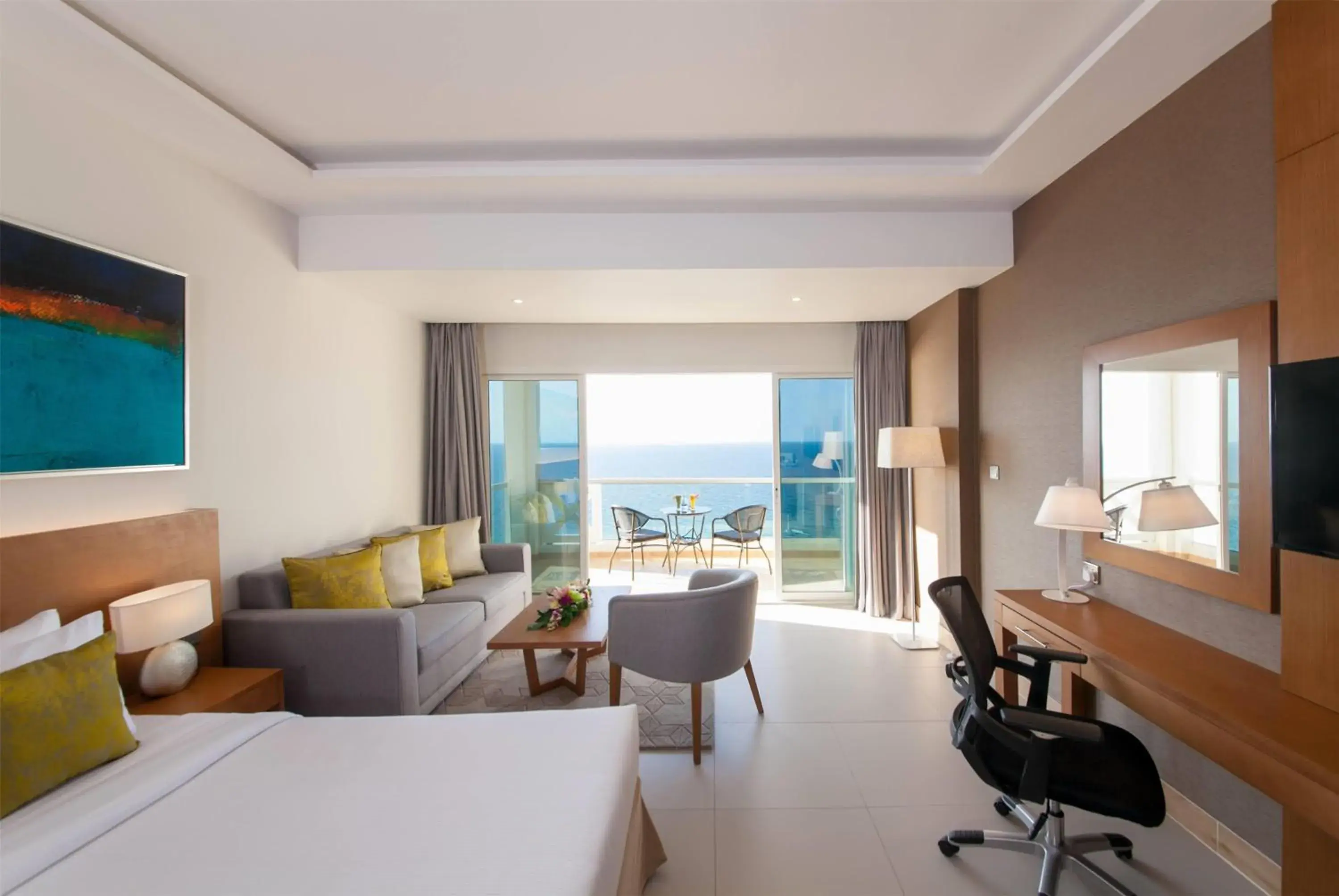 Deluxe Double Room with Sea View - single occupancy - Non Smoking in Ramada by Wyndham Beach Hotel Ajman Deluxe Double Room with Sea View - single occupancy - Non Smoking in Ramada by Wyndham Beach Hotel Ajman