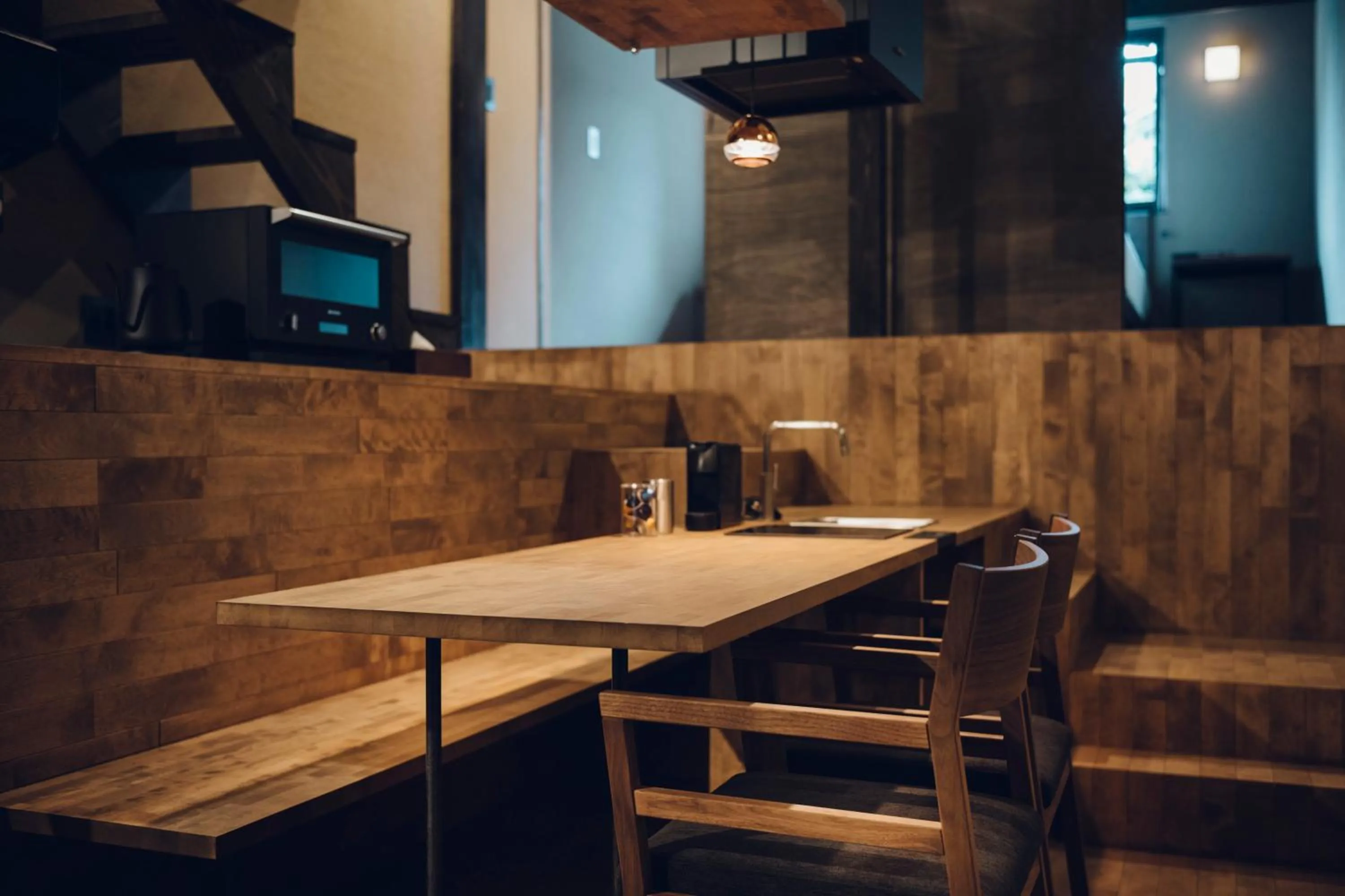 Dining area in Noboru House Kyoto