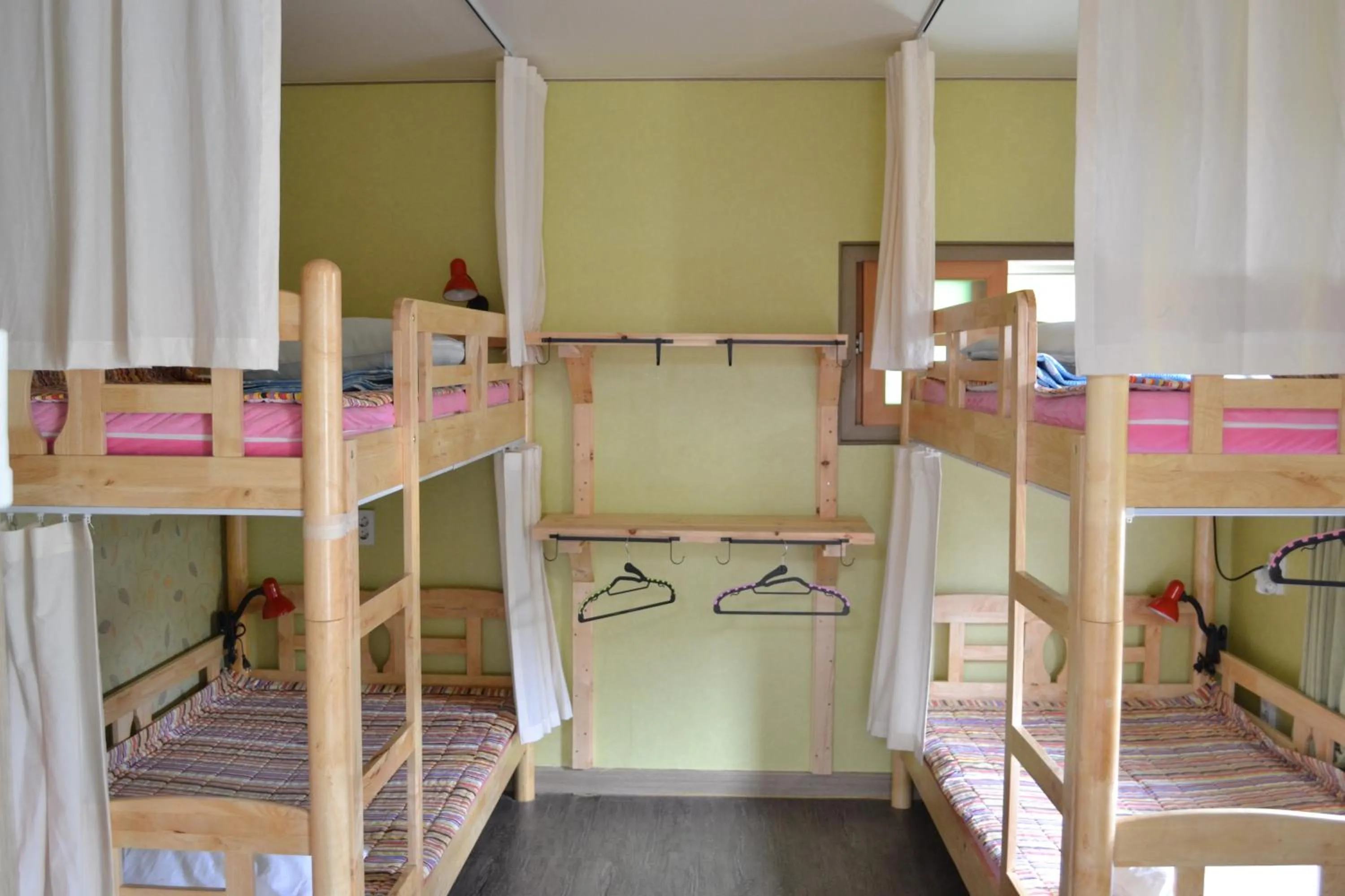 Decorative detail, Bed in Gyeongju Momojane Guesthouse