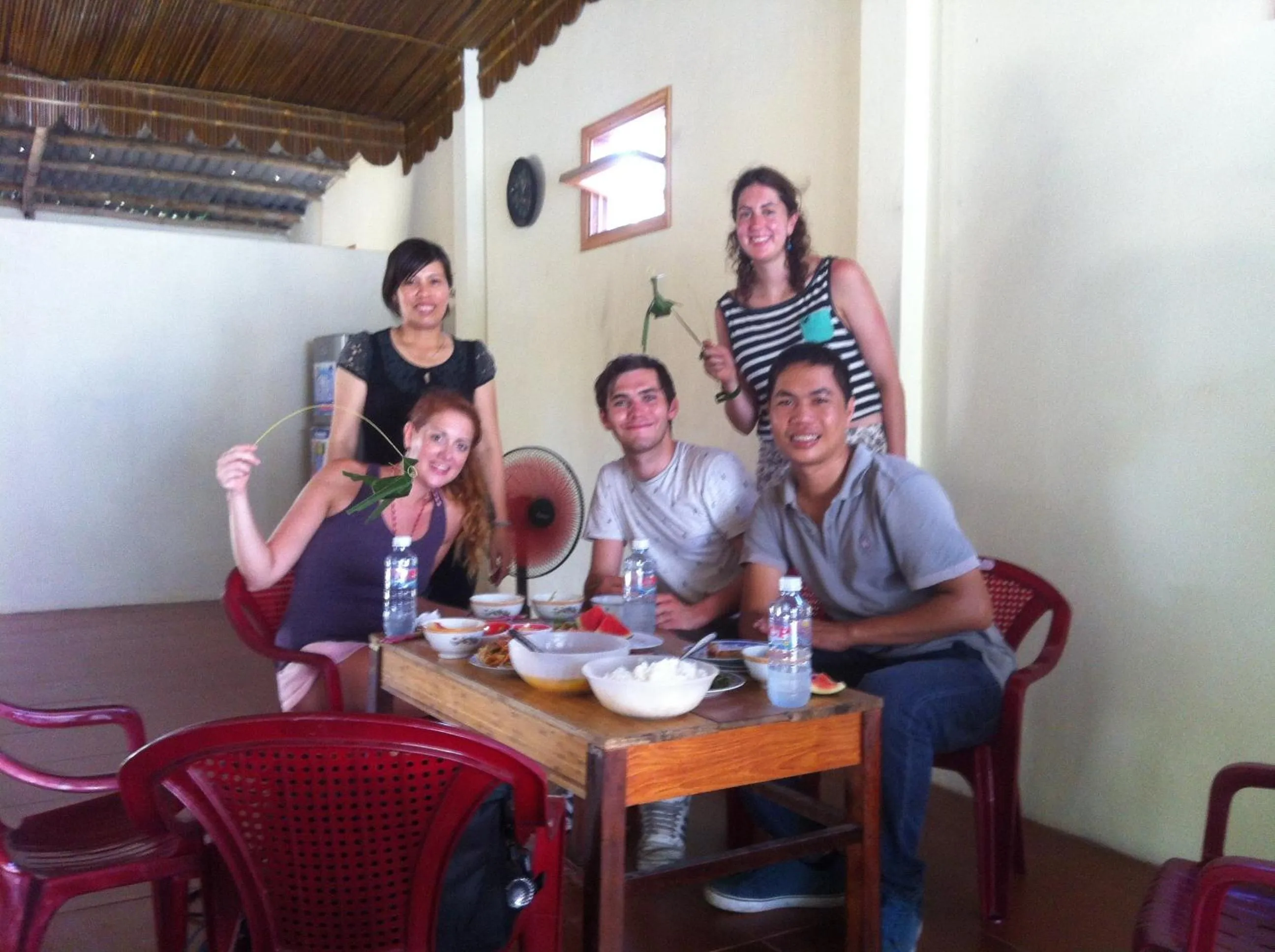 People in The Earth Villa