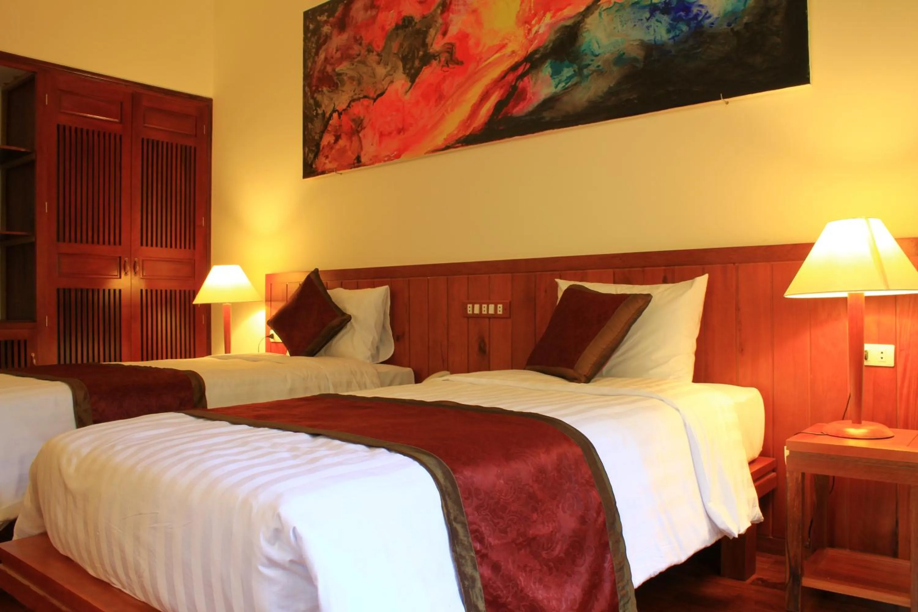 Pool view in The Earth Villa