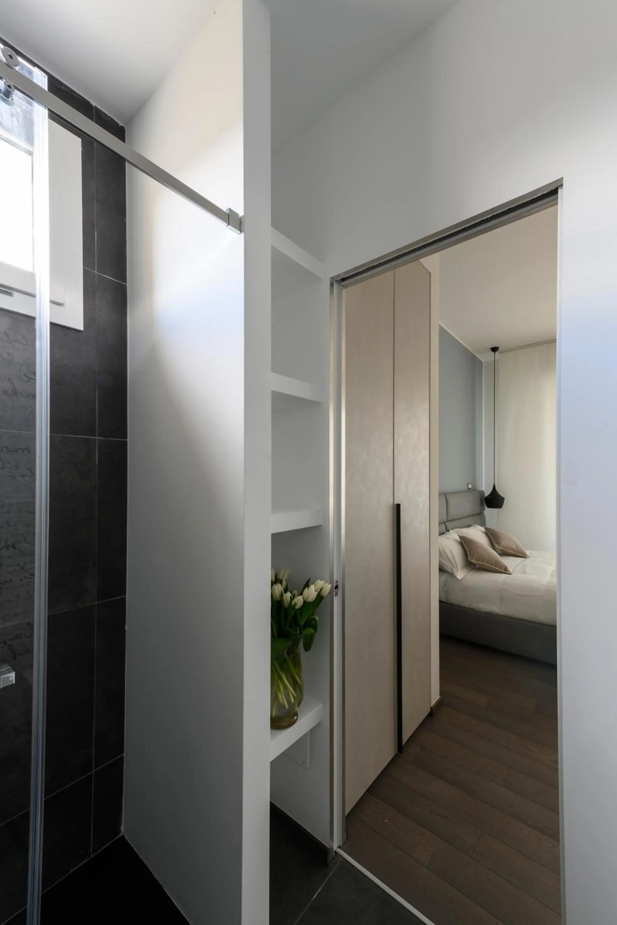 Bathroom, Bed in B&B The Attico