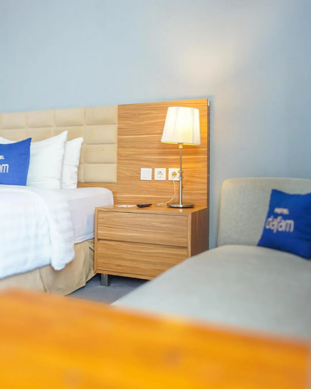 Bed in Hotel Dafam Pekanbaru