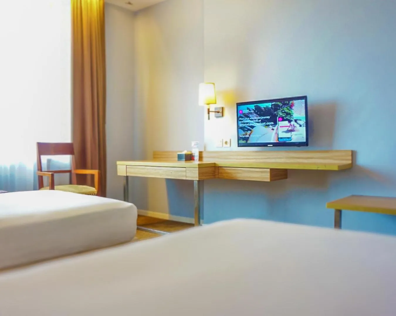 Bed in Hotel Dafam Pekanbaru