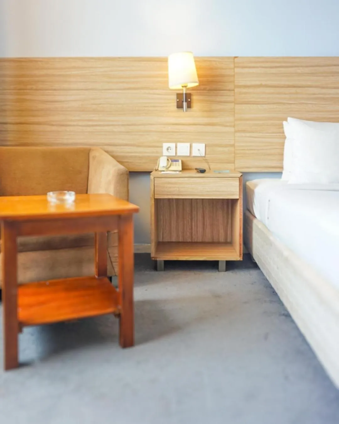 Bed in Hotel Dafam Pekanbaru