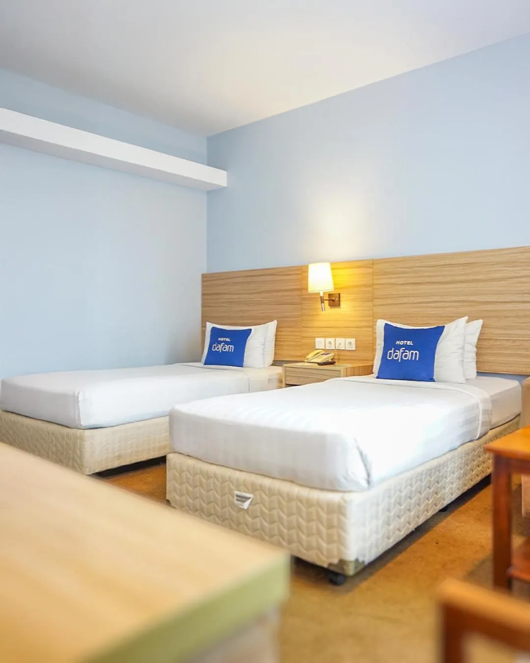 Bed in Hotel Dafam Pekanbaru