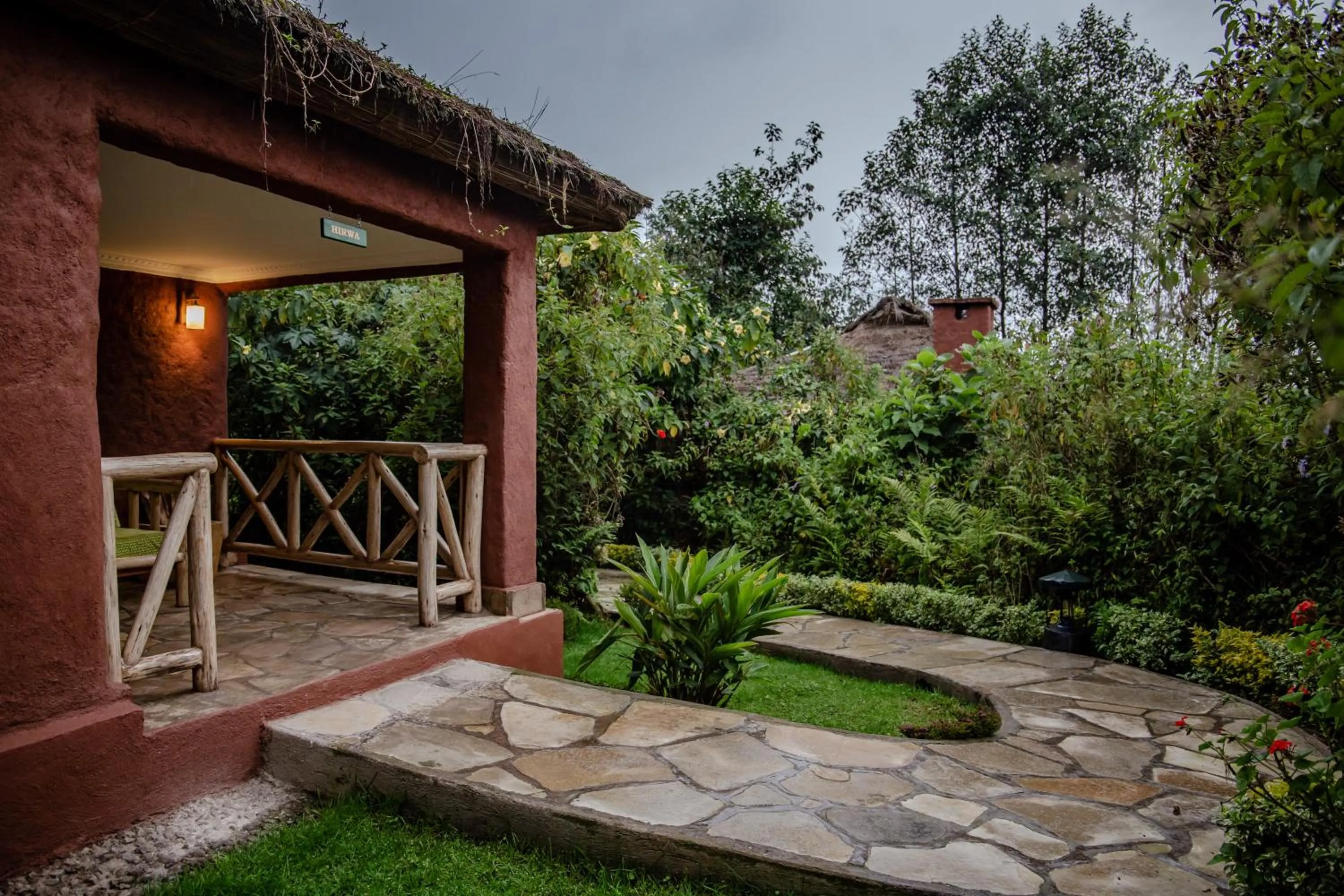 Patio in Ingagi Park View Lodge