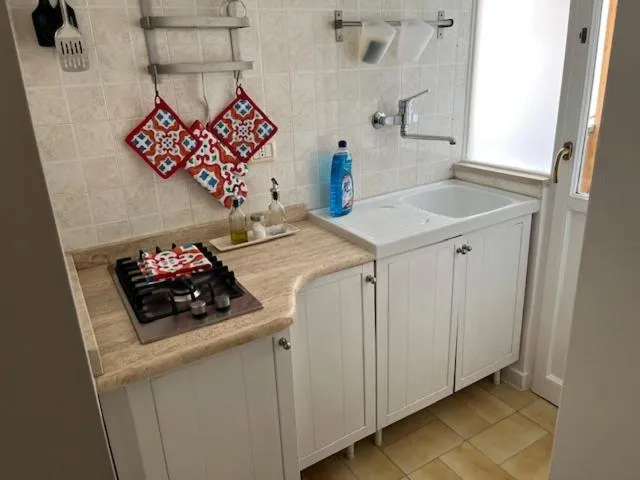 Kitchen or kitchenette in B&B Le Comari Salentine