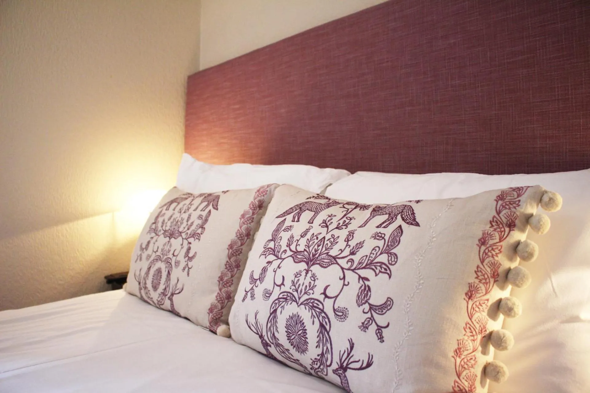 Decorative detail, Bed in Loch Leven Hotel & Distillery