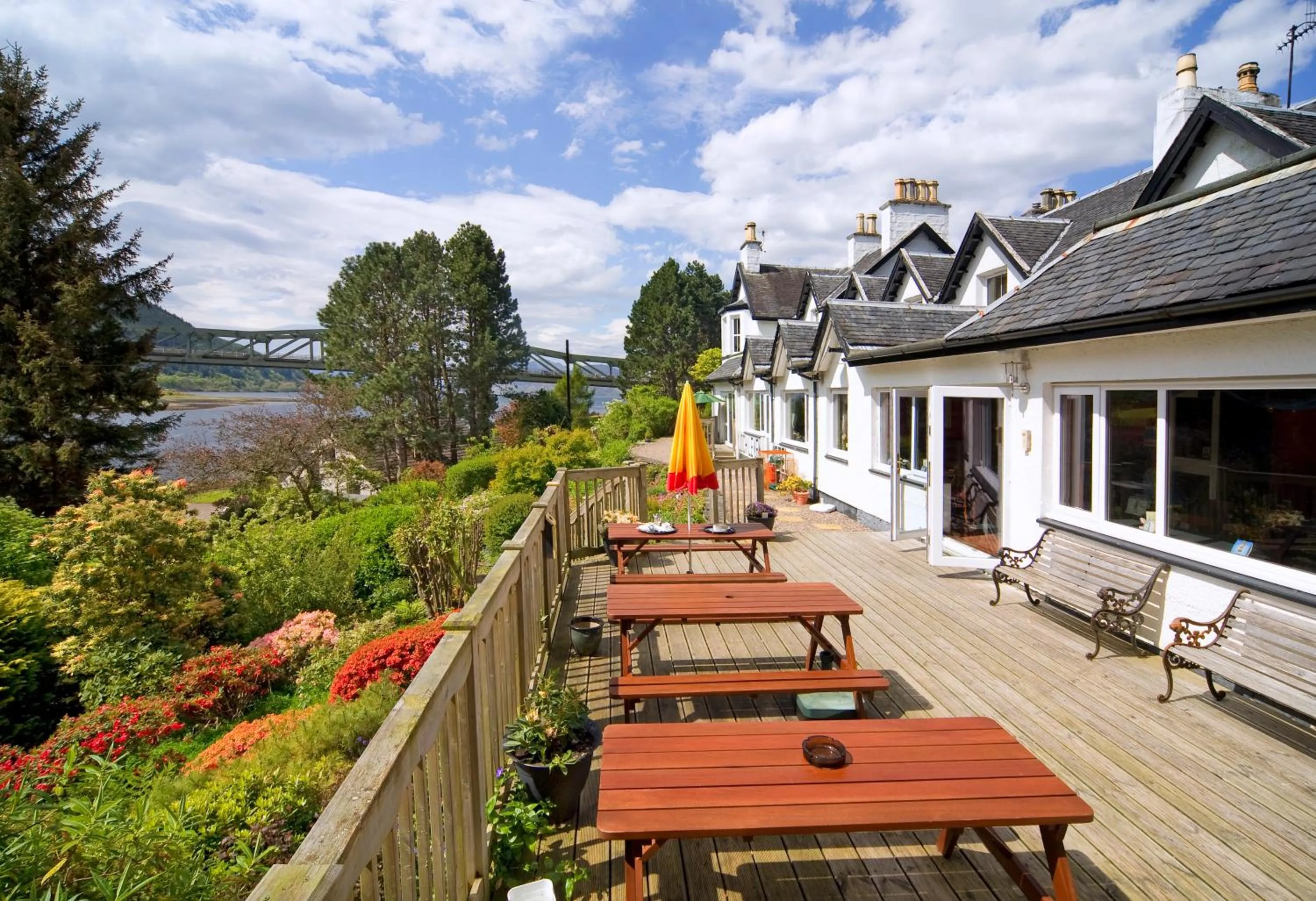 Patio in Loch Leven Hotel & Distillery