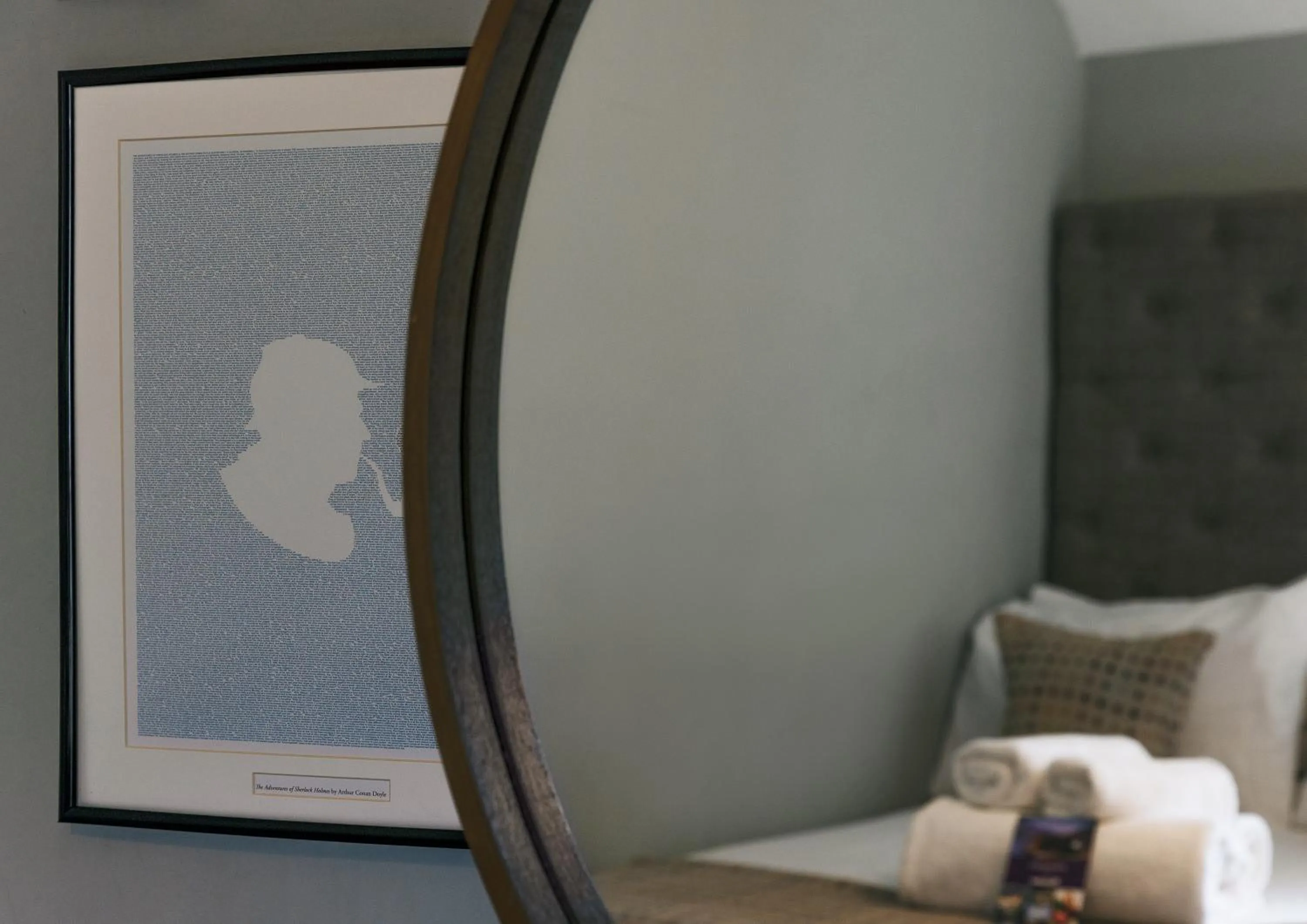 Decorative detail, Bed in Loch Leven Hotel & Distillery