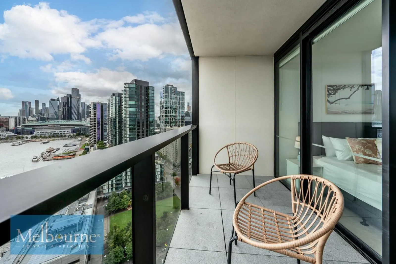 Balcony/Terrace in Melbourne Private Apartments - Collins Wharf Waterfront, Docklands