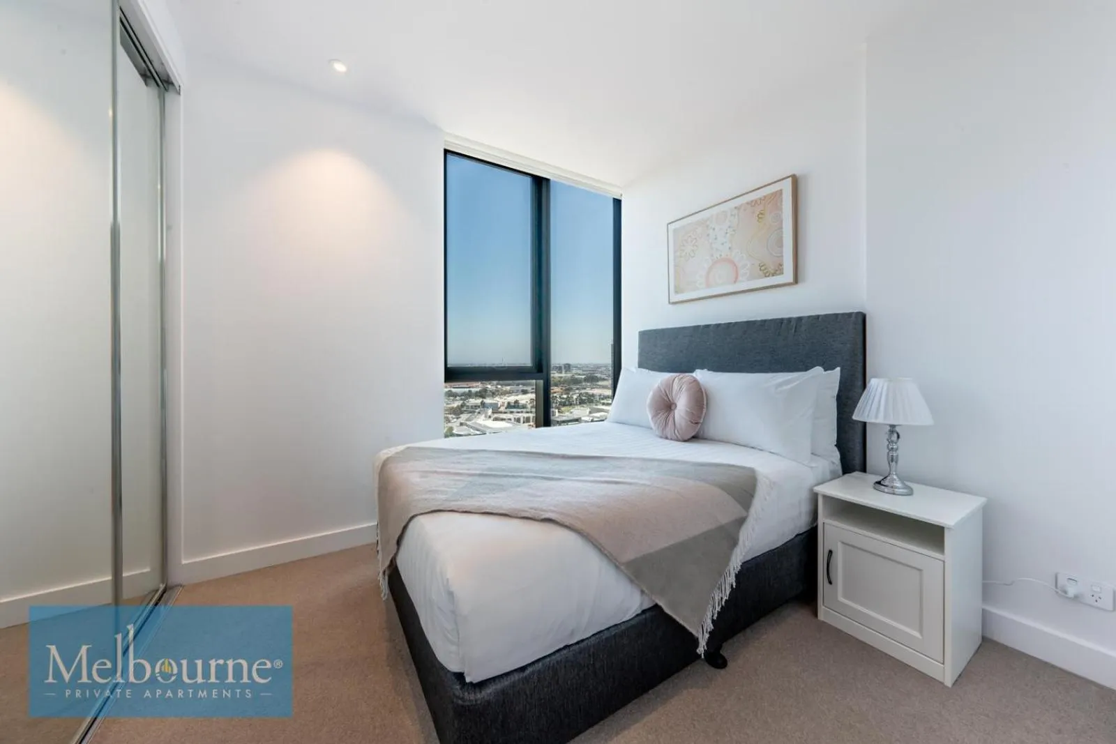 View (from property/room), Bed in Melbourne Private Apartments - Collins Wharf Waterfront, Docklands