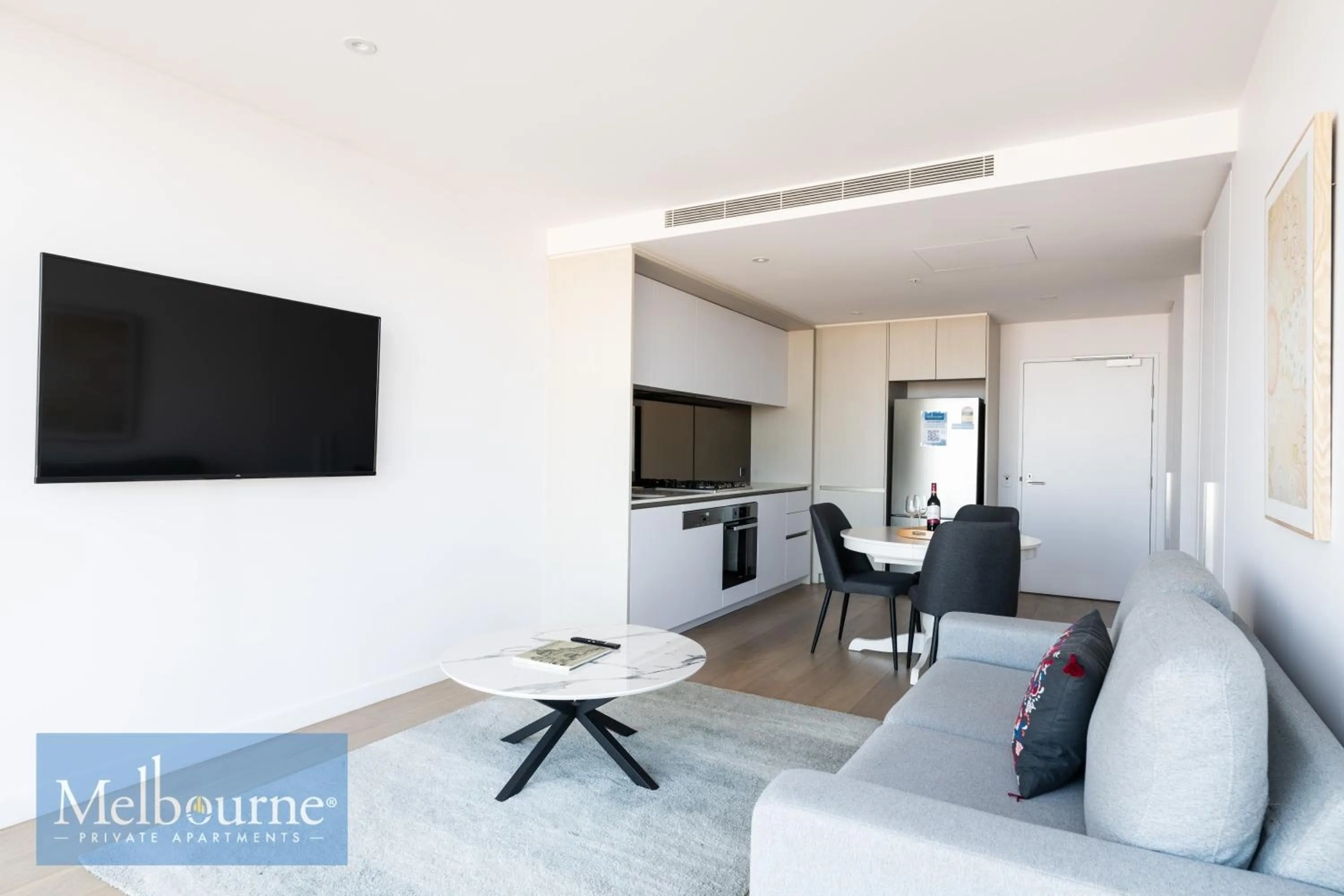 Kitchen or kitchenette in Melbourne Private Apartments - Collins Wharf Waterfront, Docklands