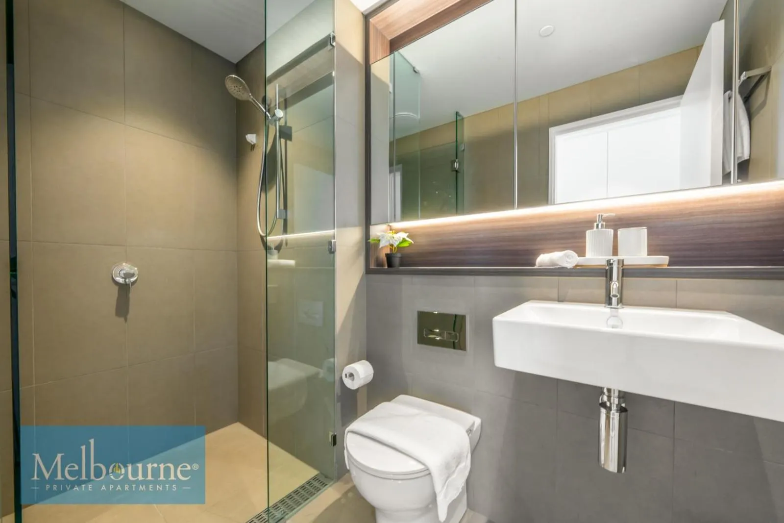 Shower in Melbourne Private Apartments - Collins Wharf Waterfront, Docklands