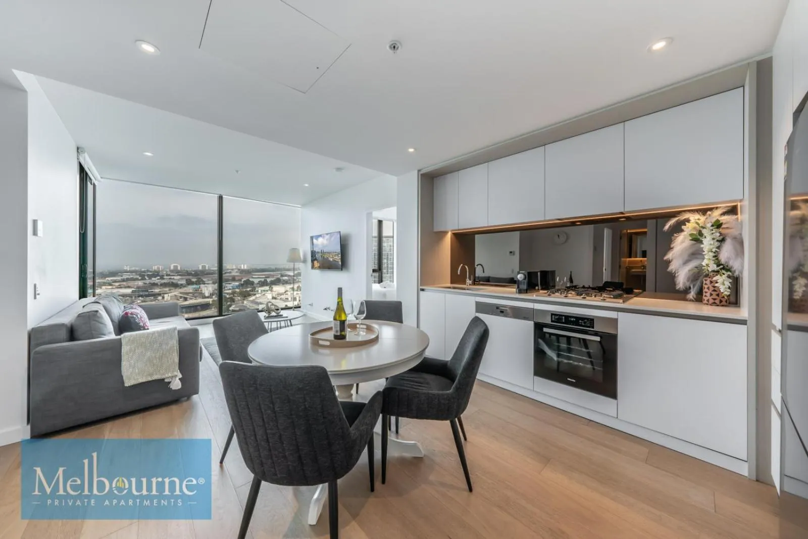 Dining area in Melbourne Private Apartments - Collins Wharf Waterfront, Docklands