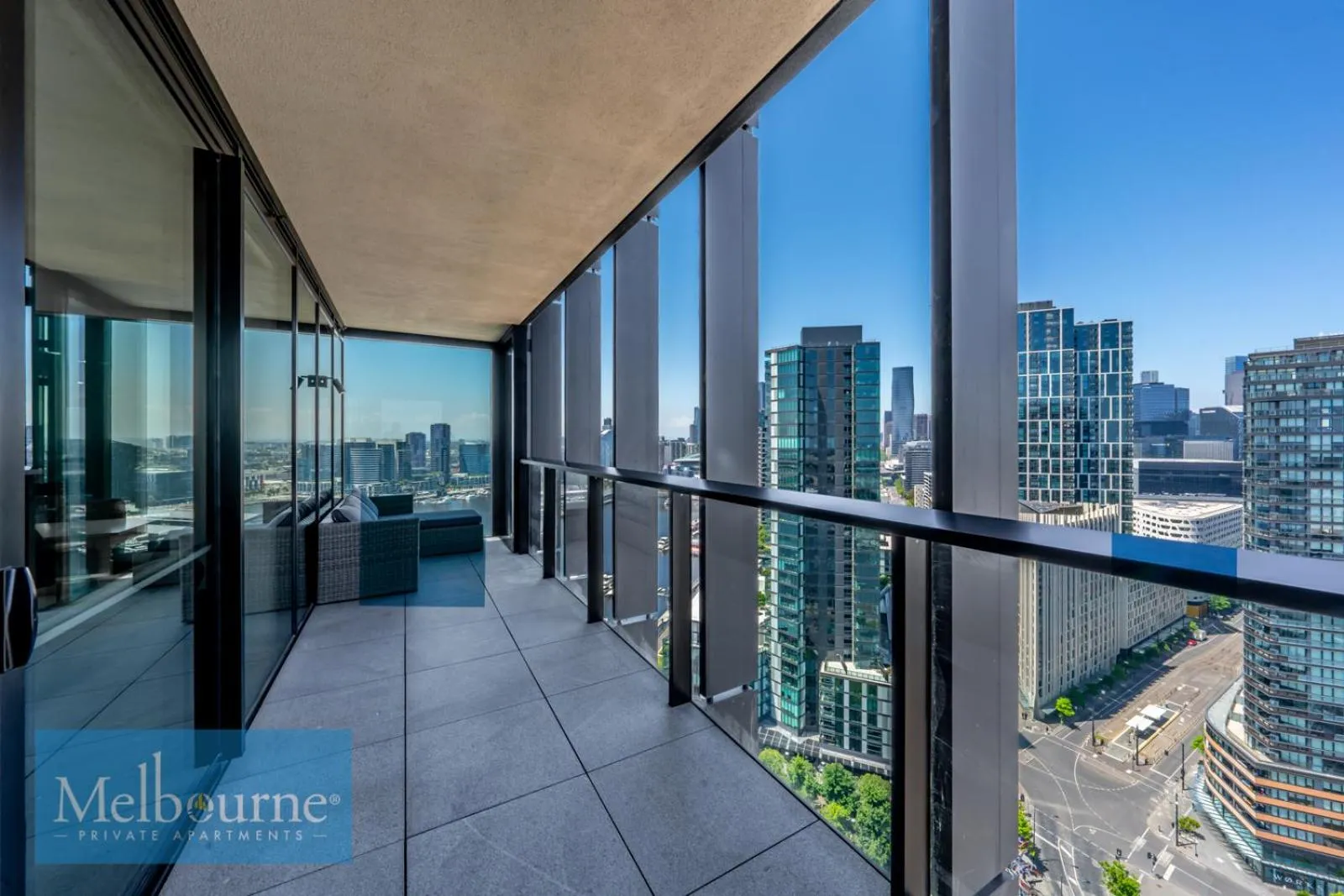 Balcony/Terrace in Melbourne Private Apartments - Collins Wharf Waterfront, Docklands