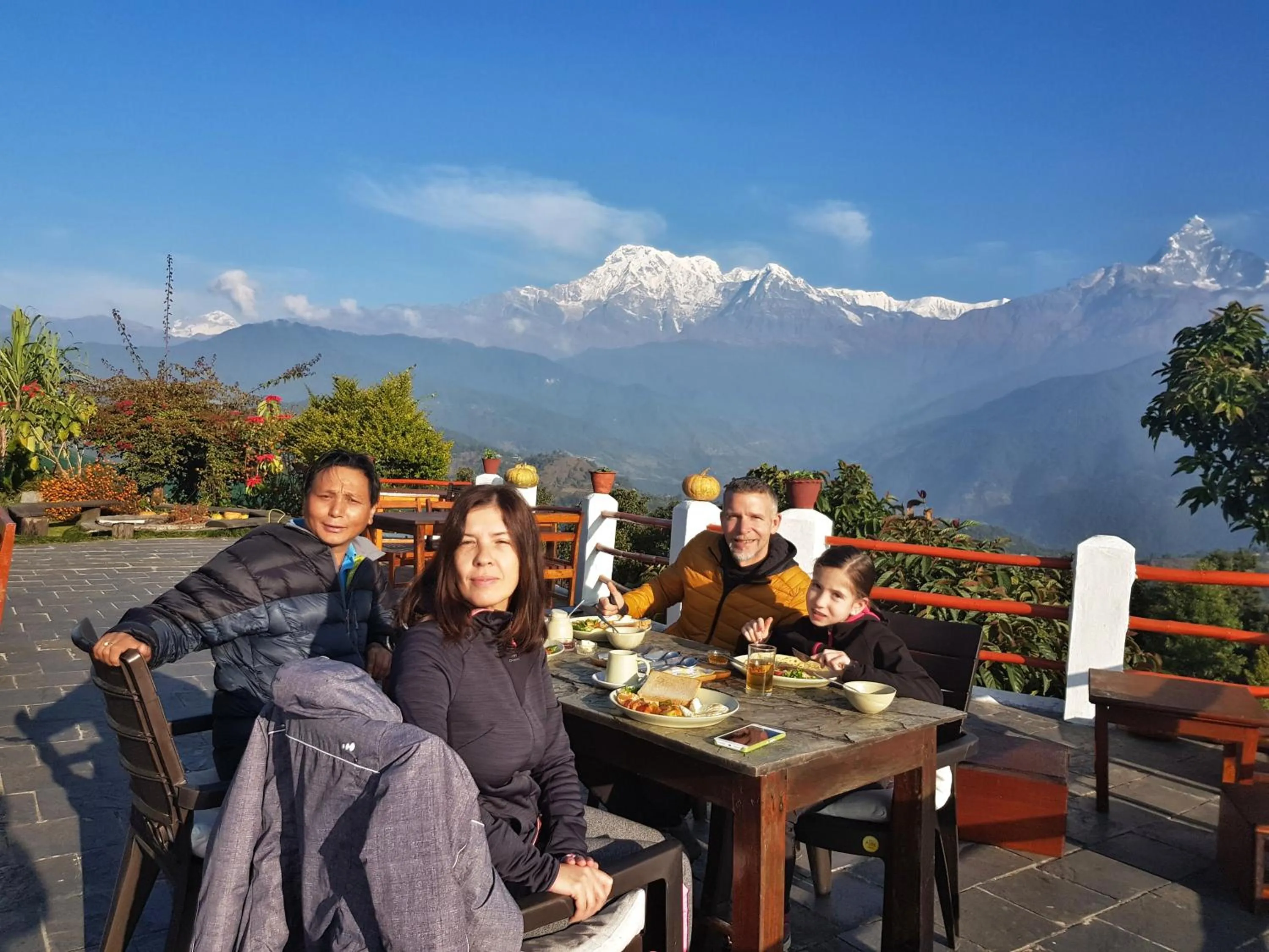 People in ES Deurali Resort