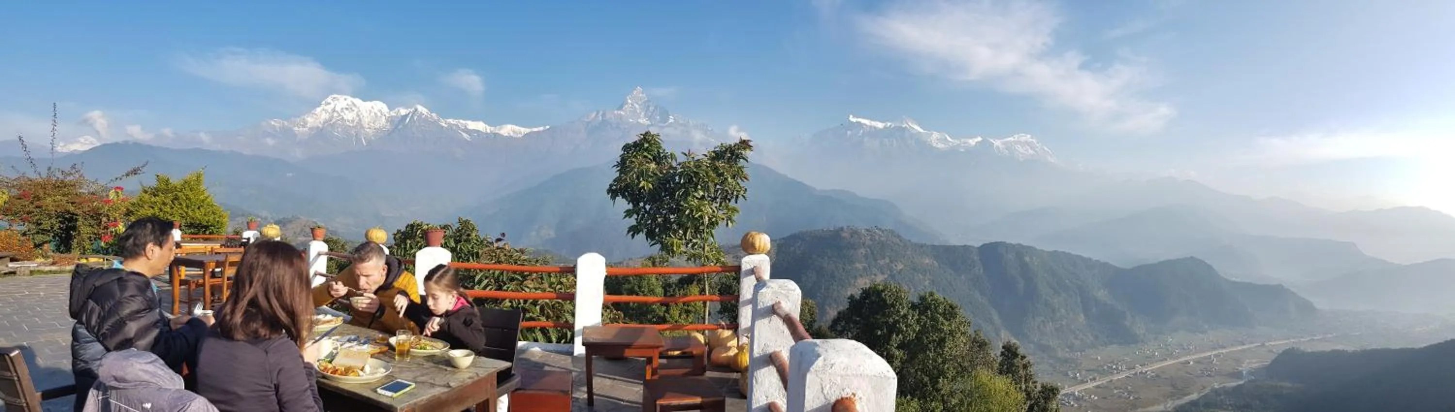 Guests in ES Deurali Resort