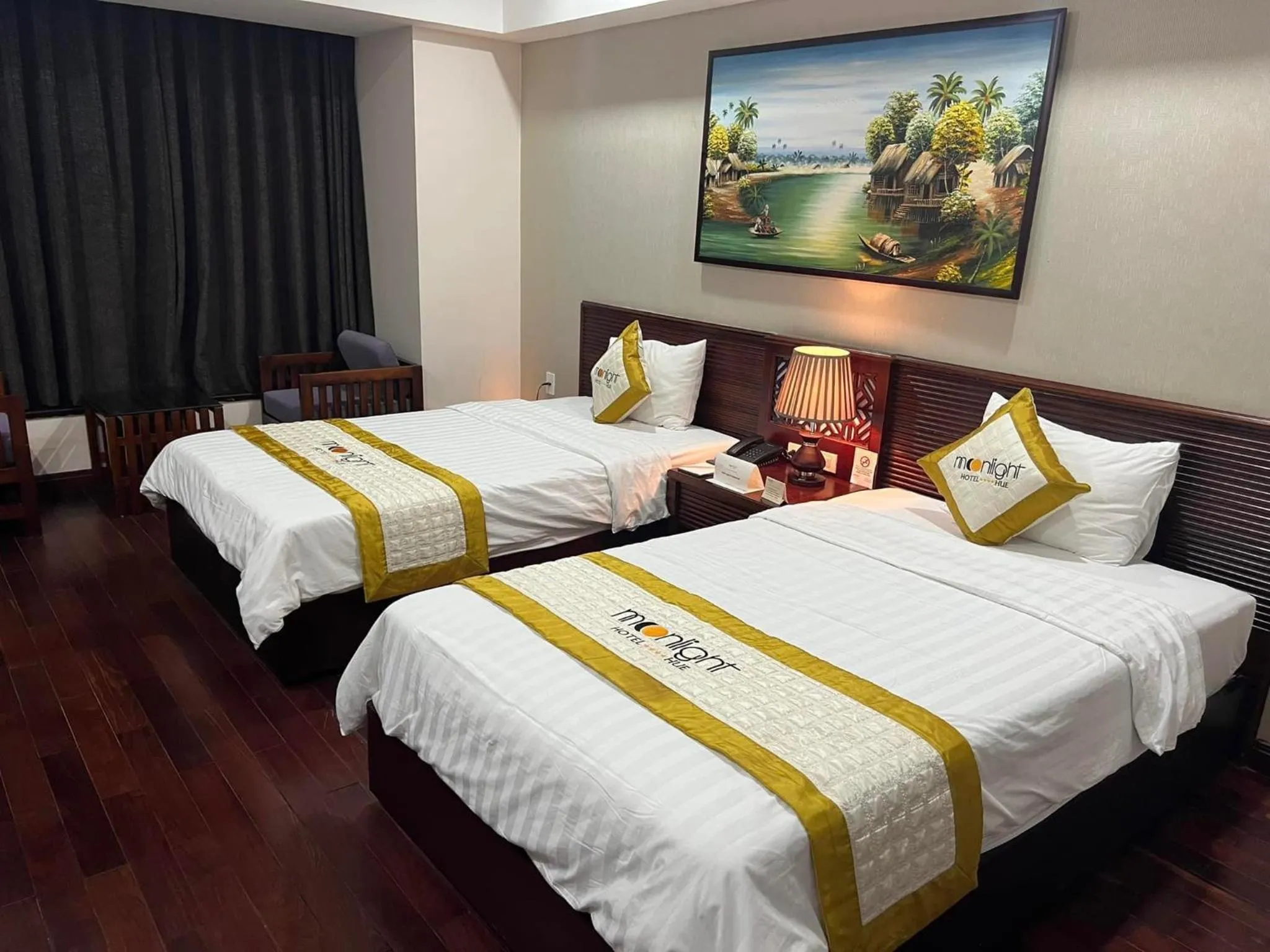 Bed in Moonlight Hotel Hue