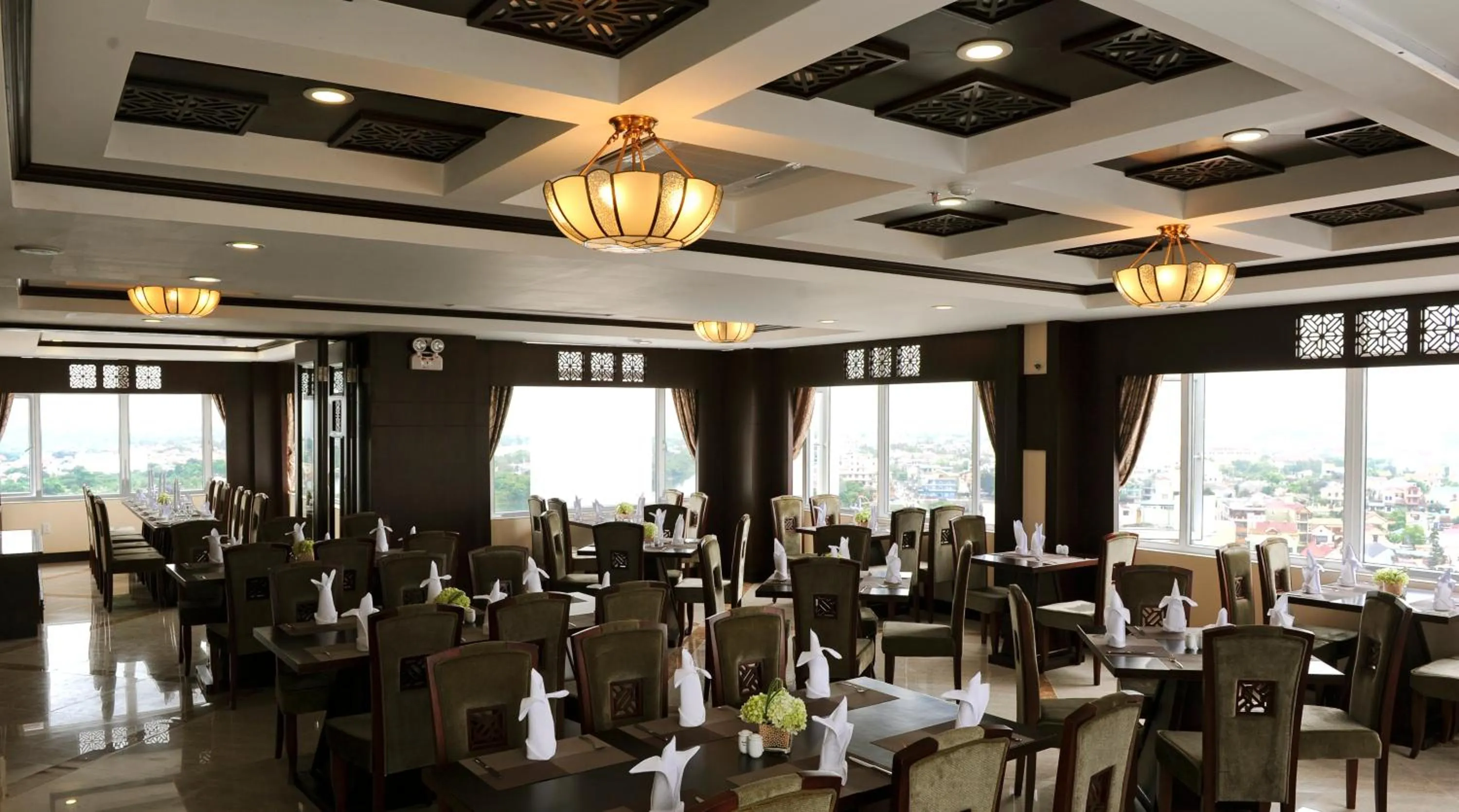 Dining area in Moonlight Hotel Hue