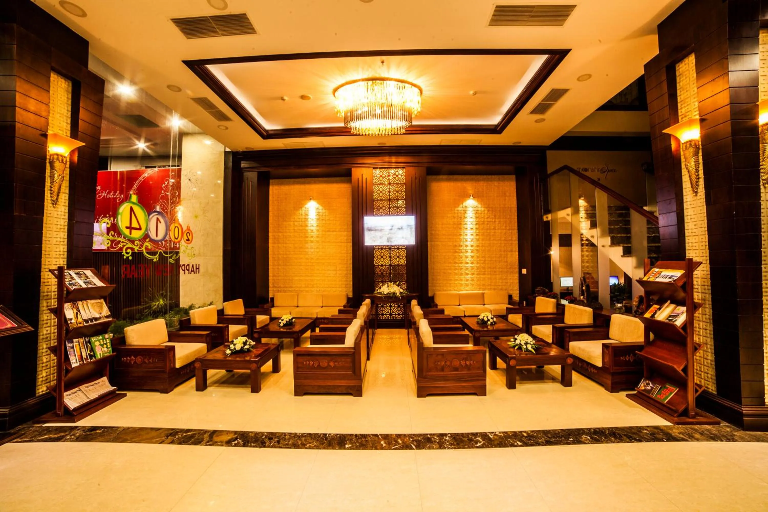 Seating area in Moonlight Hotel Hue