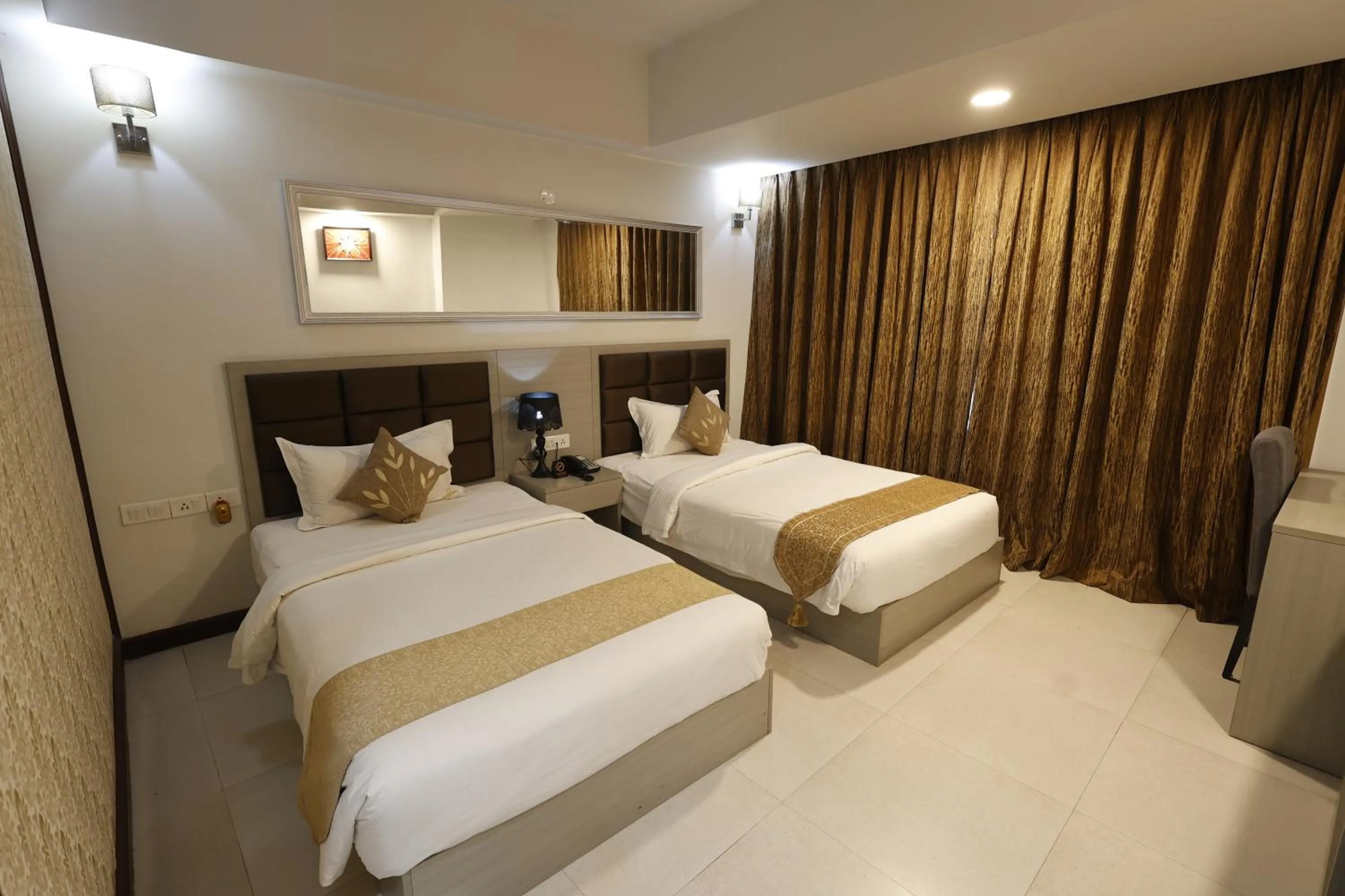 Bedroom in Aristocrat Hotel, New Town, Kolkata