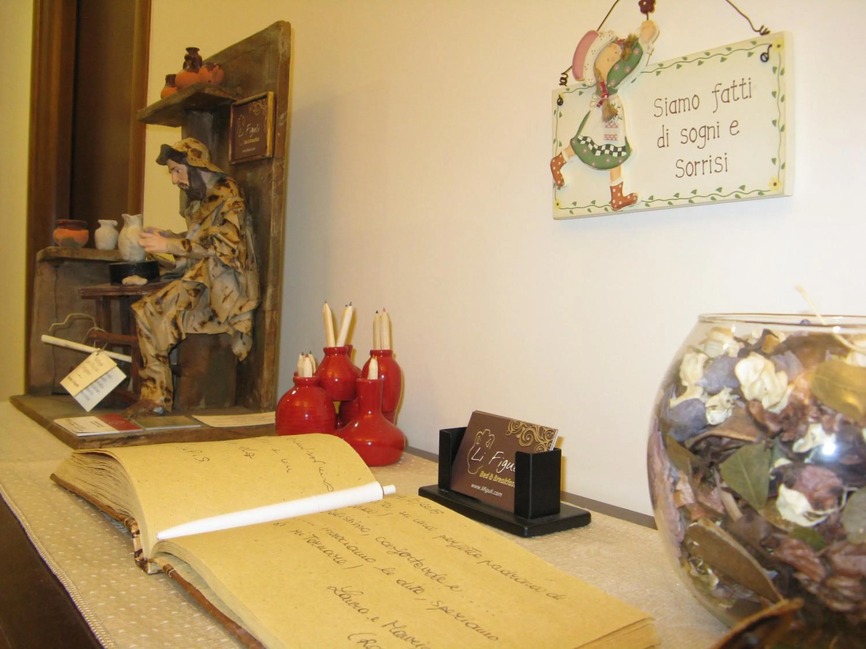 Lobby or reception in B&B Li Figuli