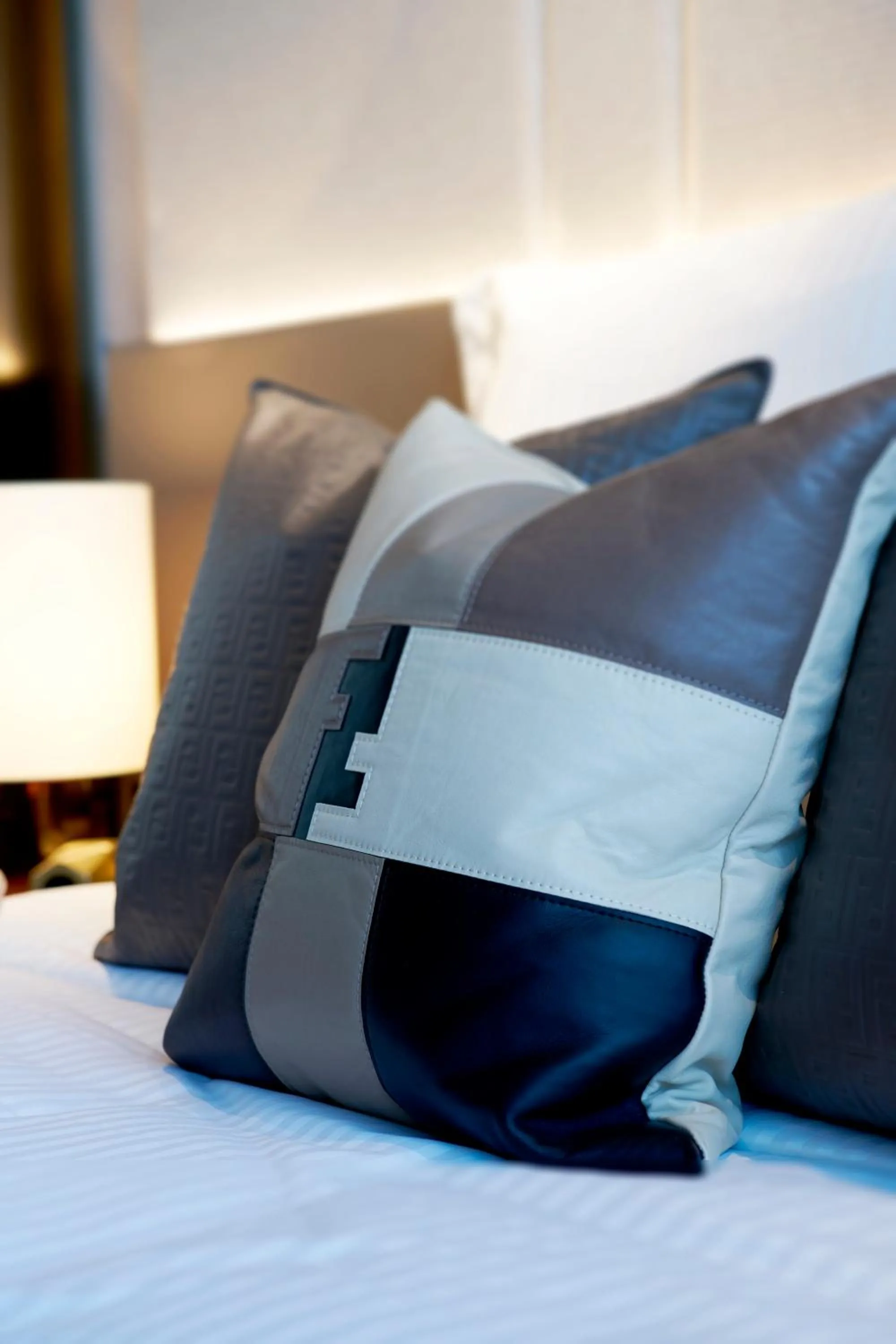 Decorative detail, Bed in Ascott Orchard Singapore