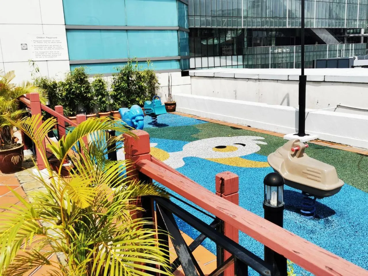 Children play ground in Orchard Point Serviced Apartments