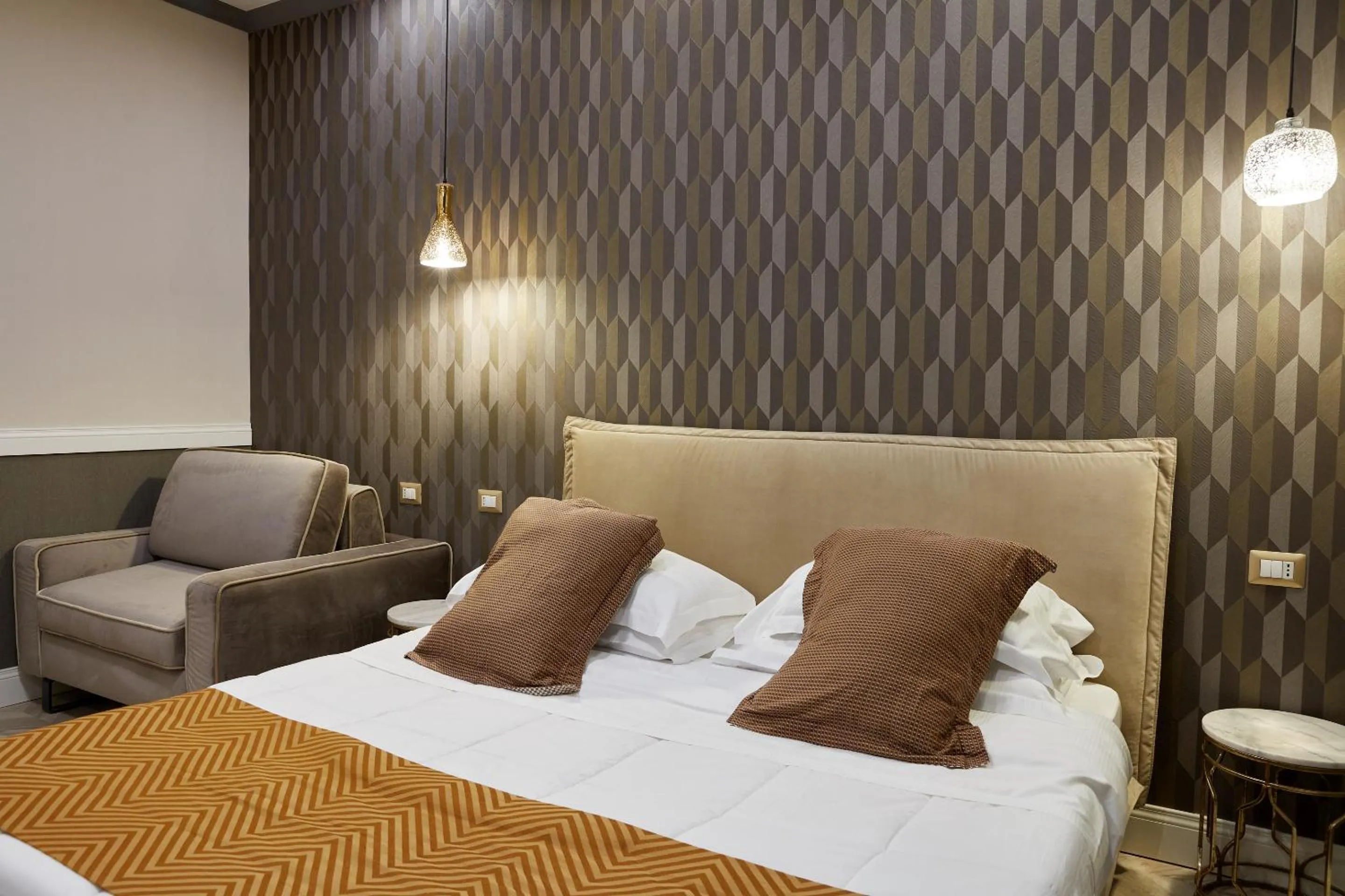 Bed in Hotel Roma Vaticano