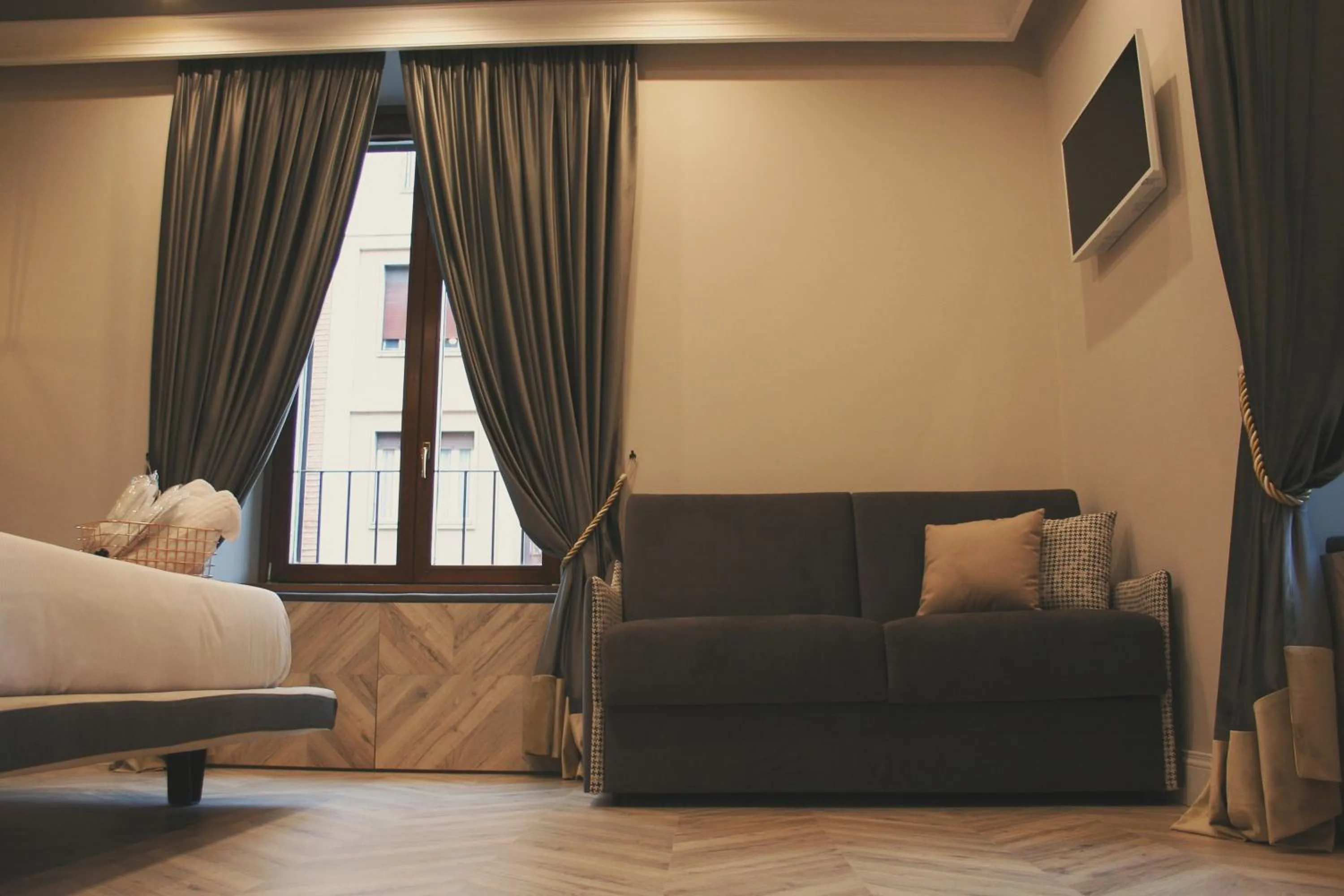 Seating area in Hotel Roma Vaticano
