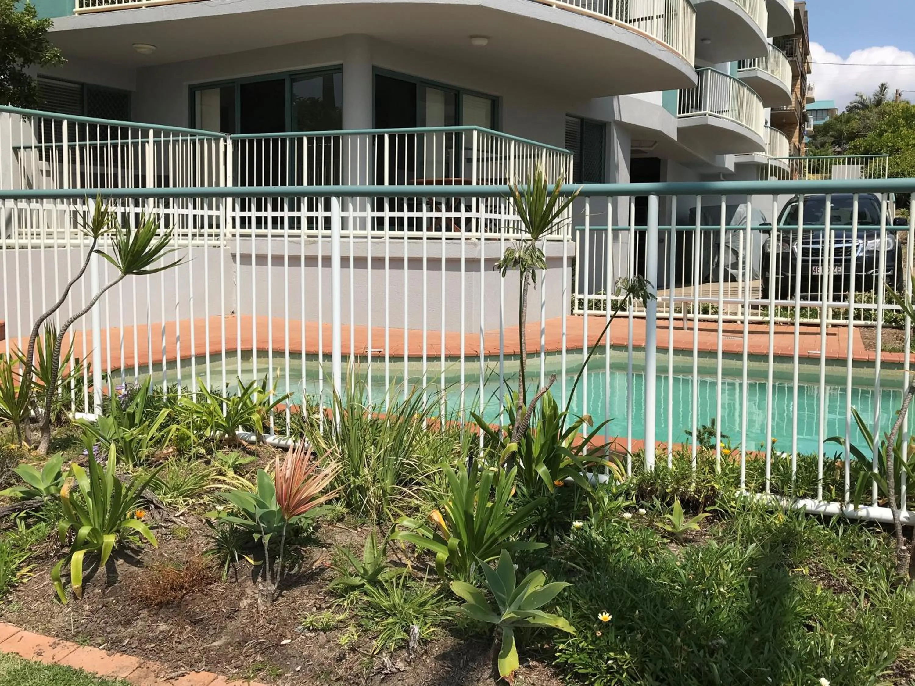 Pool view in Kings Way Apartments